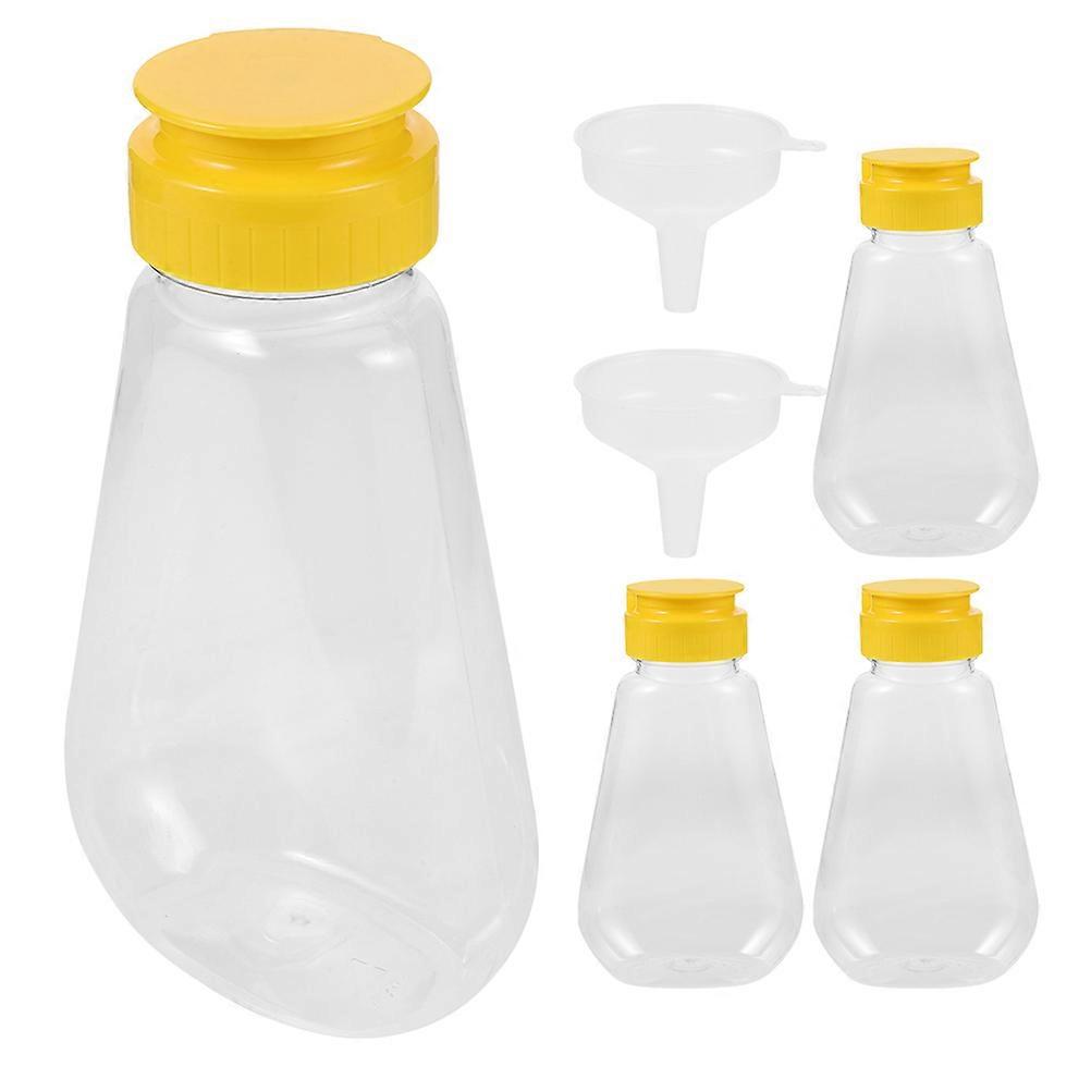 Flip Cap Condiment Container for Honey Dispensing 1Set