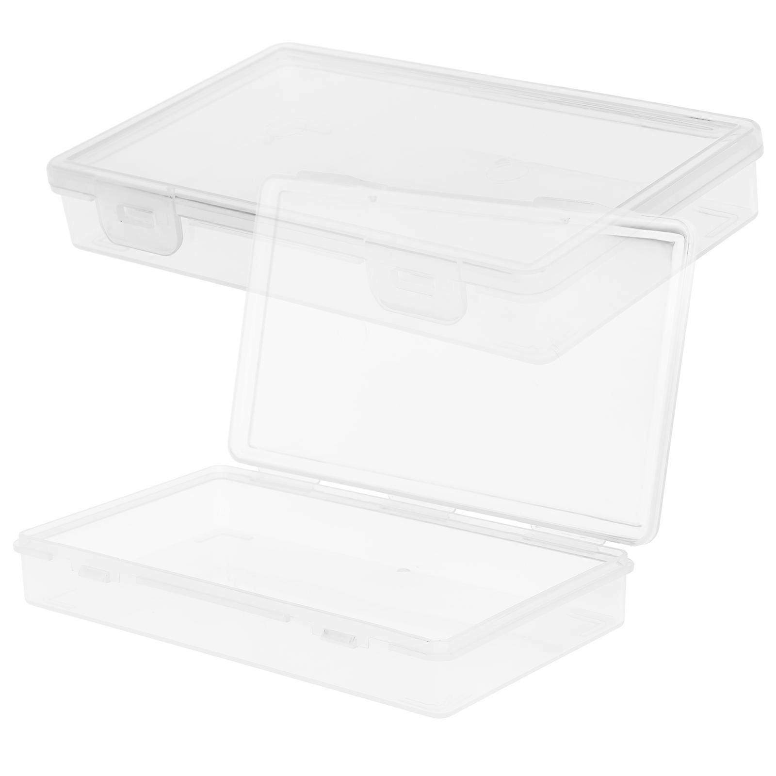 Cards Organizer Clear Storage Box for Storage 8Pcs Plastic Multipurpose Box
