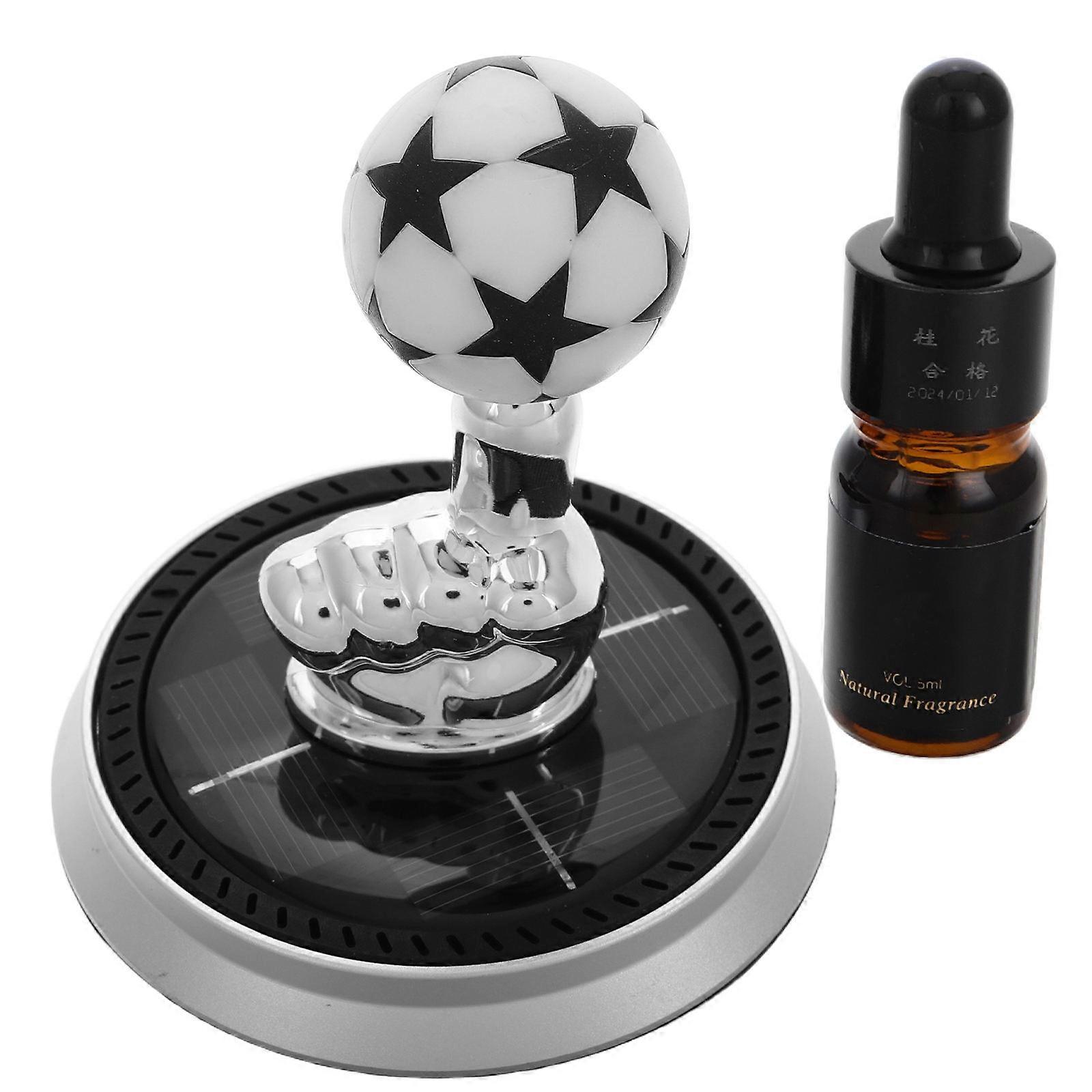 Solar Powered Aromatherapy Car Air Freshener Diffuser Cool Dashboard Decoration For Car Owners Multi Color 2Pcs