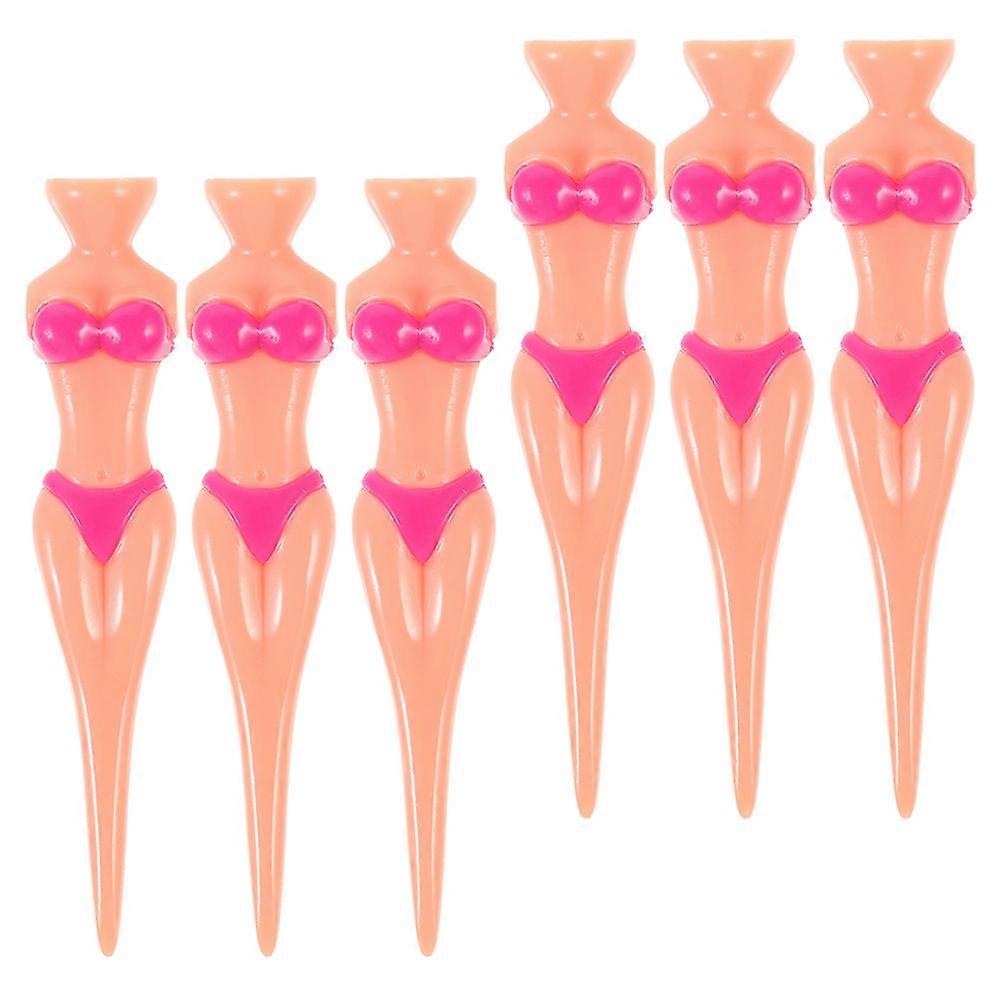 Durable Golfs Tees Golfs Tees for Golf Use Pink 24Pcs