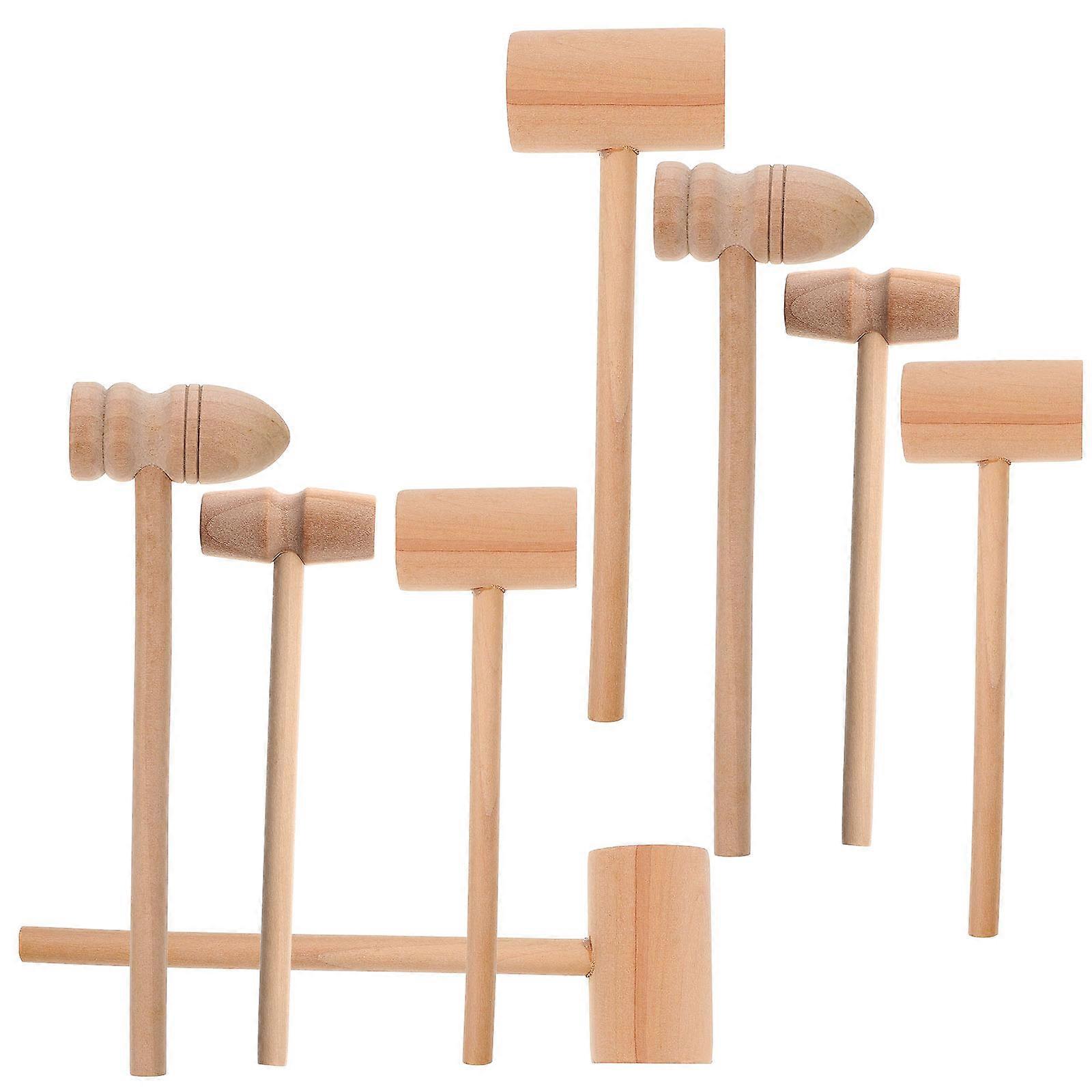 24Pcs Wooden Hammer Tool for Kitchen Use Practical Egg Hammer