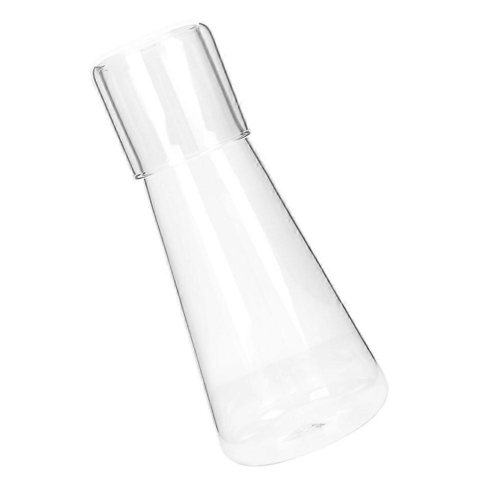 Multi-Function Bedside Carafe Transparent Glass for Storage 2Sets Household