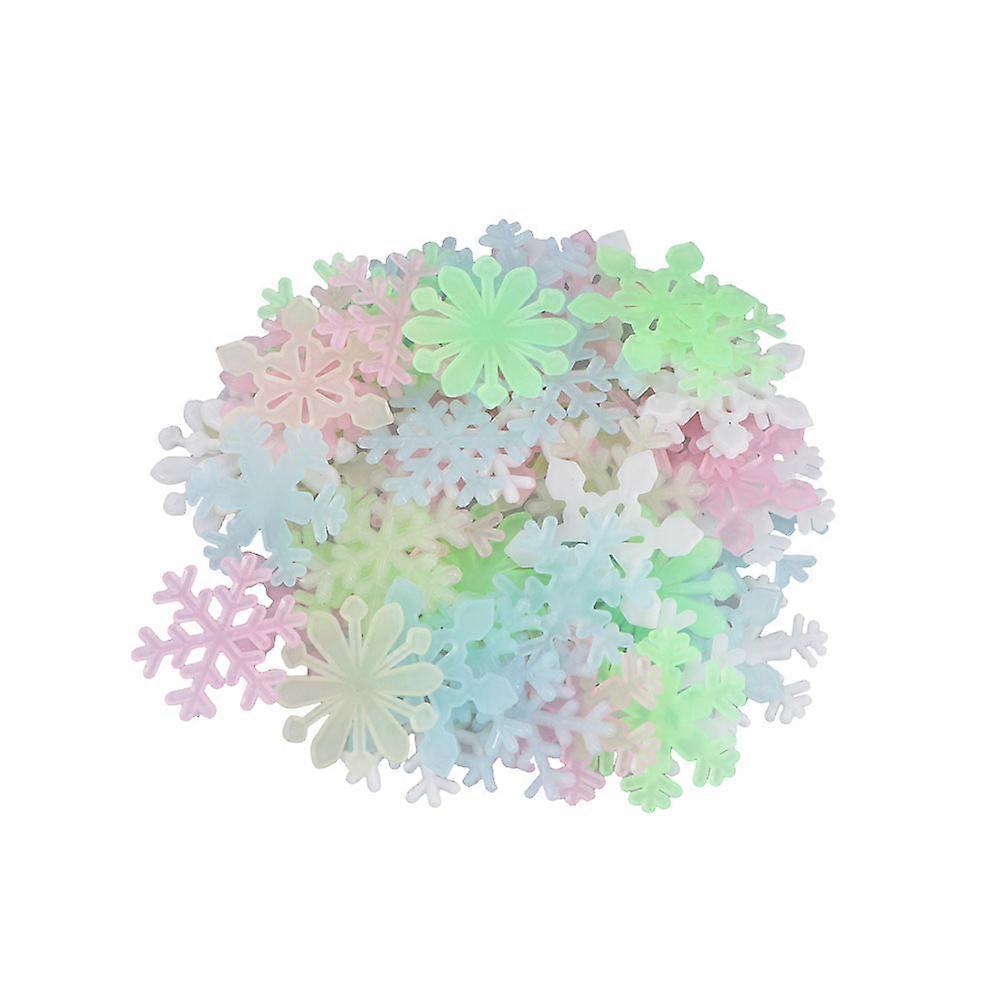 Snowflake Sticker Removable Luminous Decals for Home Decoration 600Pcs