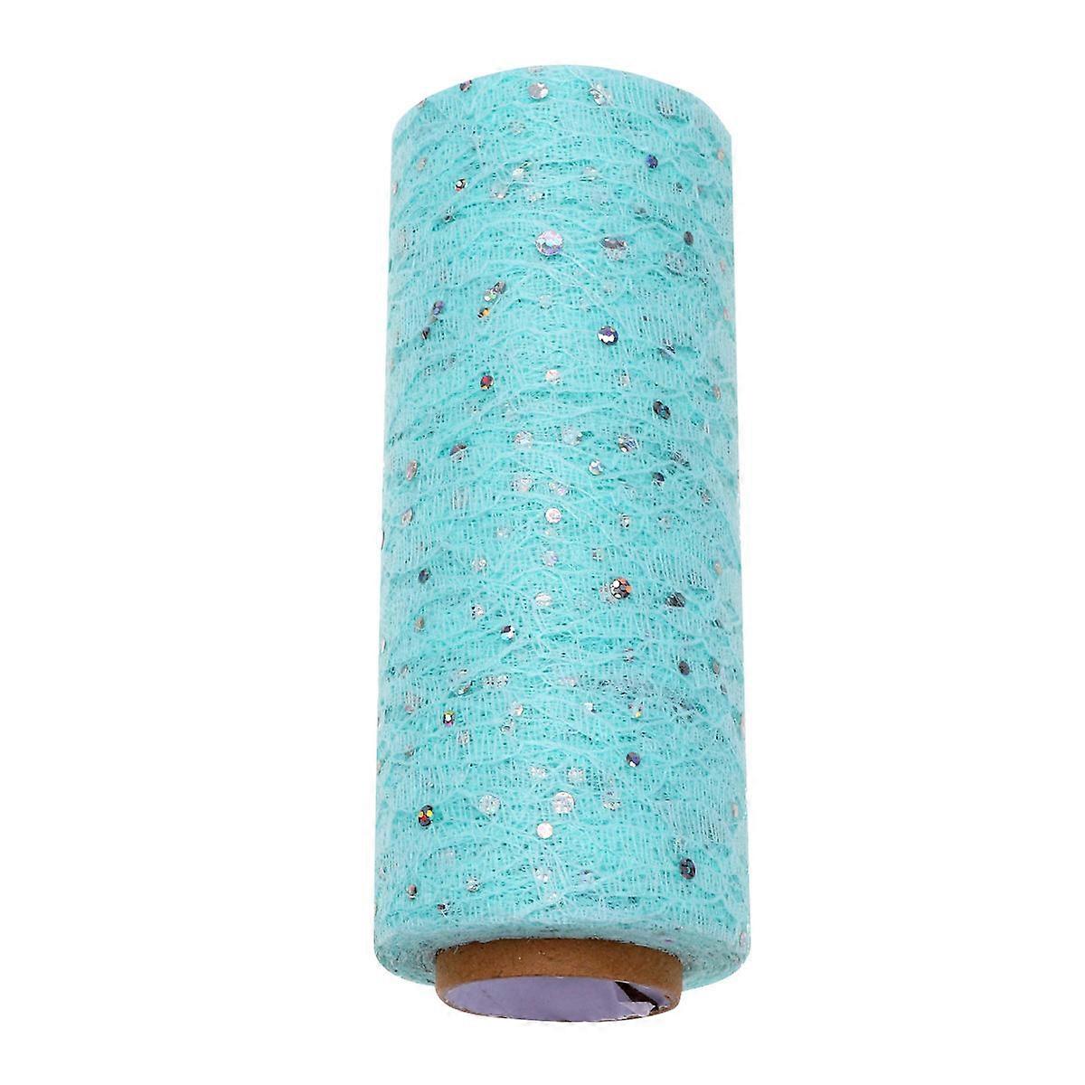 Tulle for Wedding Decoration Blue Lace Roll Spool 2Pcs