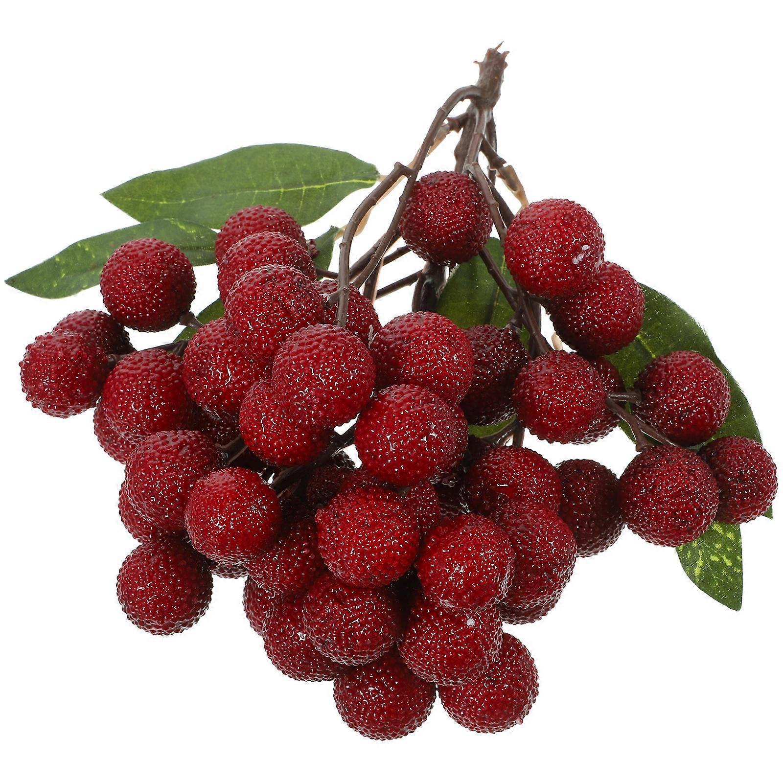 Fake Fruit String Bayberry Artificial Fruit String for Decoration 50 Heads