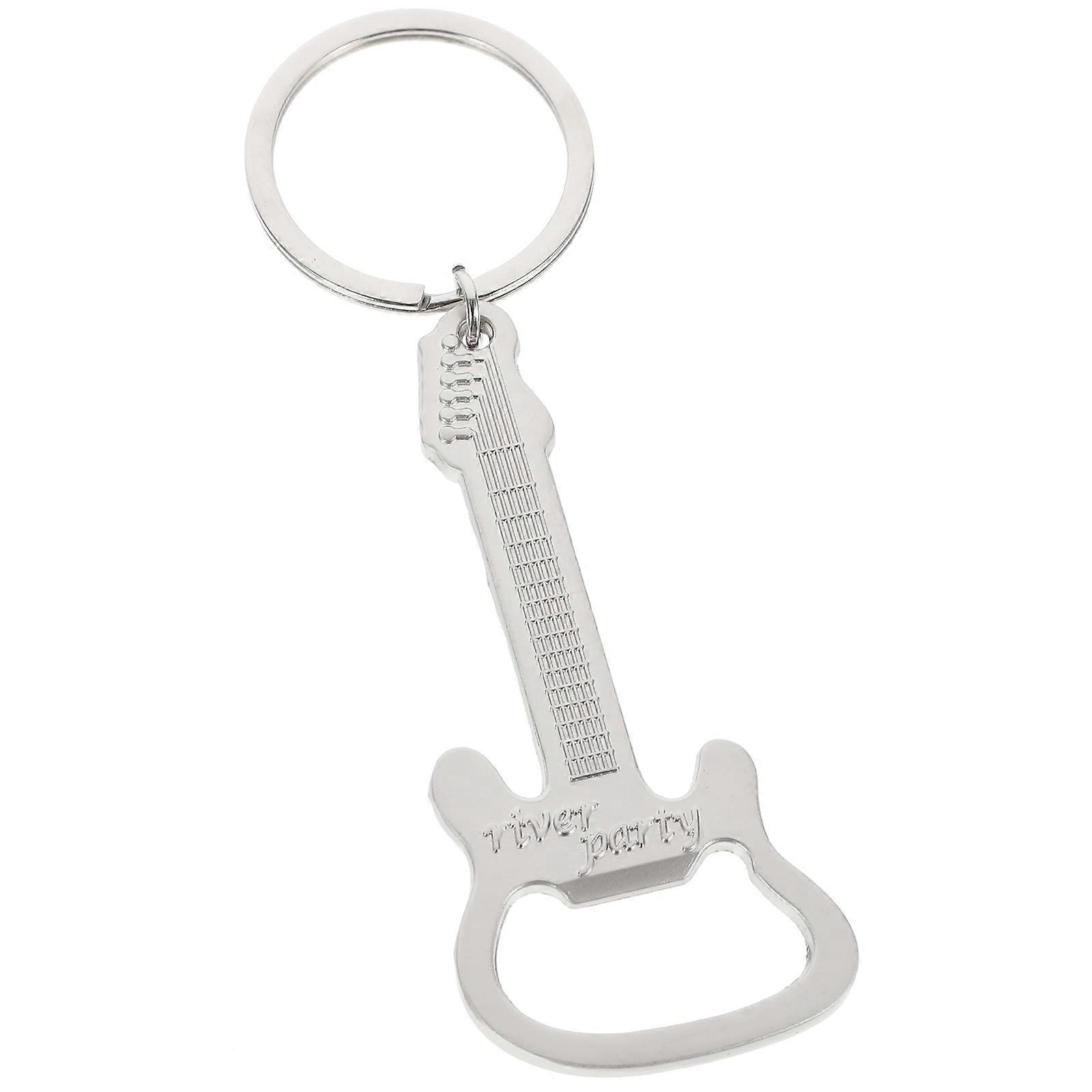 Cool Bottle Openers Guitar Shape Keychain For Travel Lovers Practical Design 1Pcs