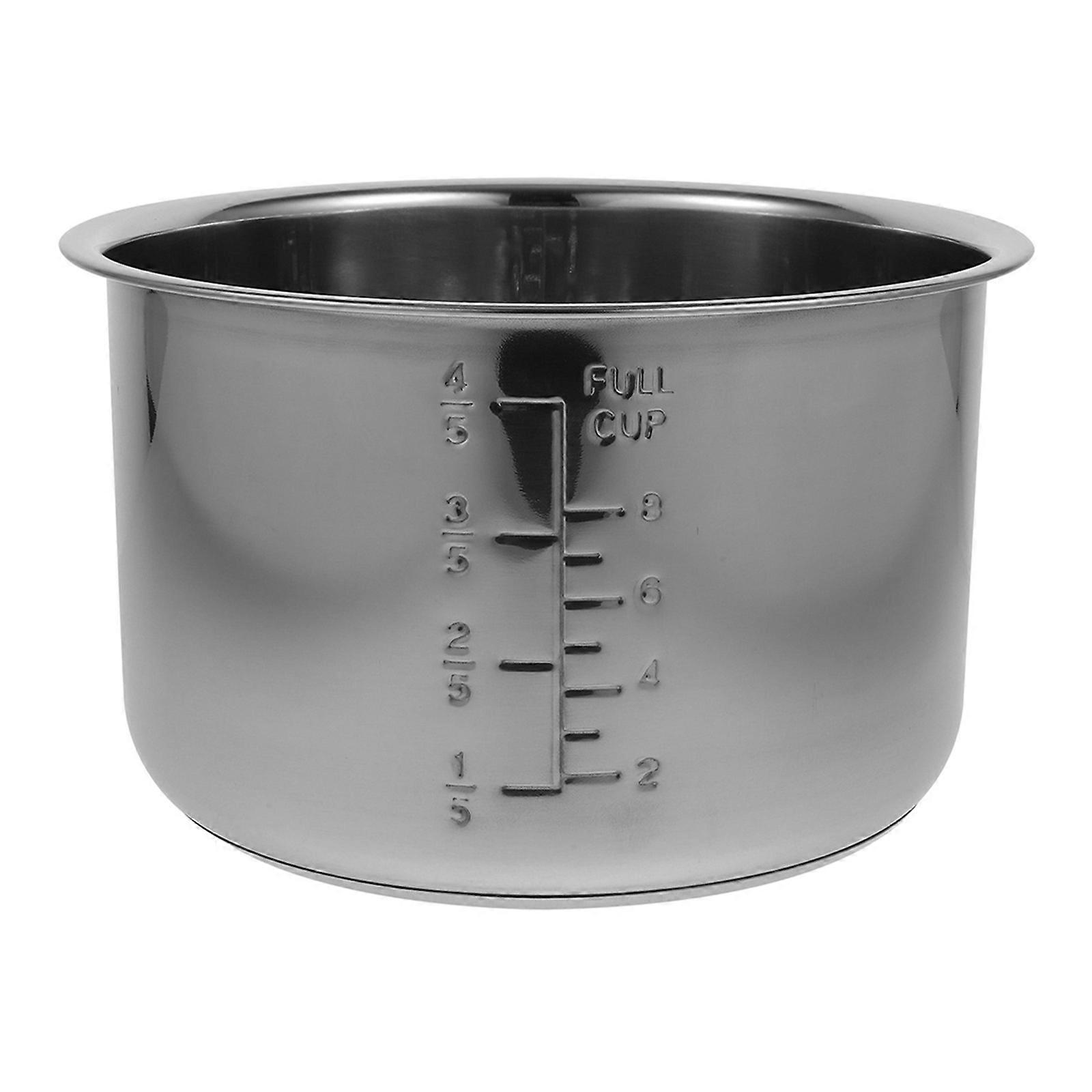 Rice Cooker Inner Pot 2Pcs Silver Color Inner Cooking Pot For Indoor Use Cooking Supply