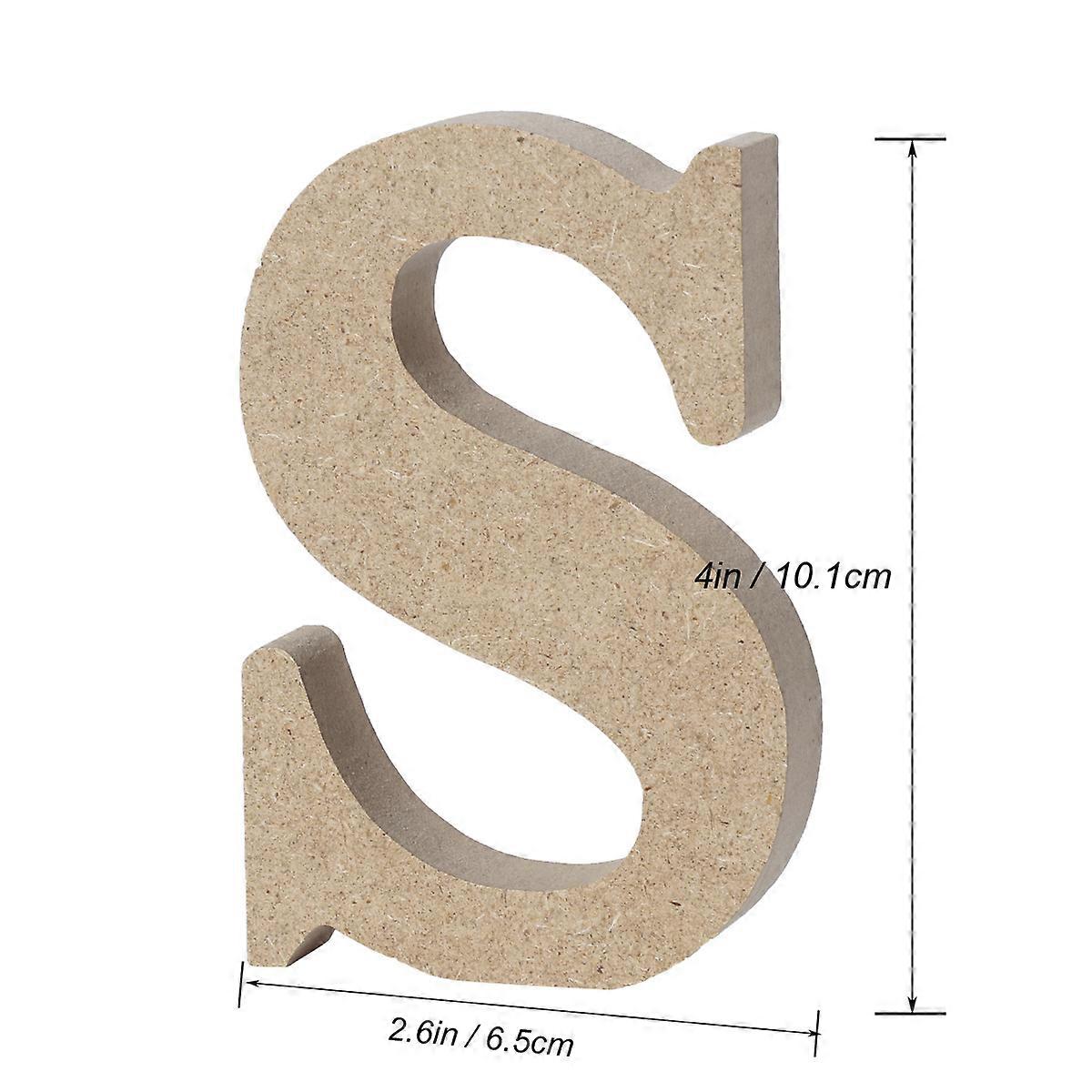 Wooden Alphabet Letters for Decoration Use Pine Wood Texture