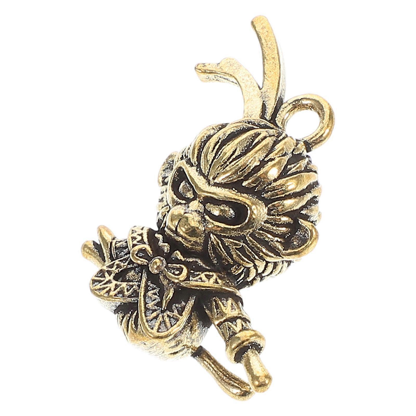 Unique Brass Monkey King Keychain 5Pcs For Collectors And Celebrations With Durability And Backpack Pendant Feature
