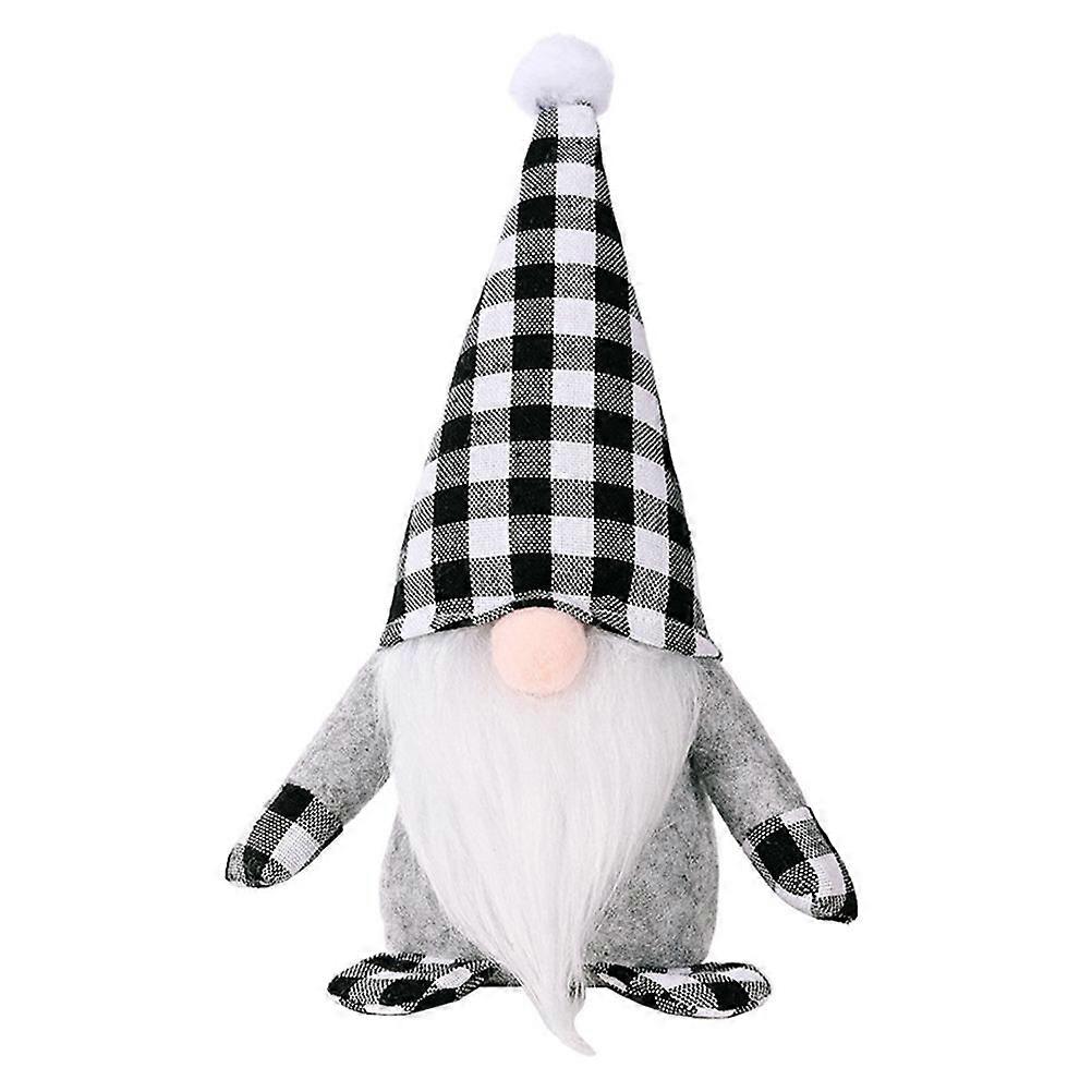 Decorative Faceless Doll For Indoor Use Crafted As A Cartoon Gnome Style In White Color 1Pc
