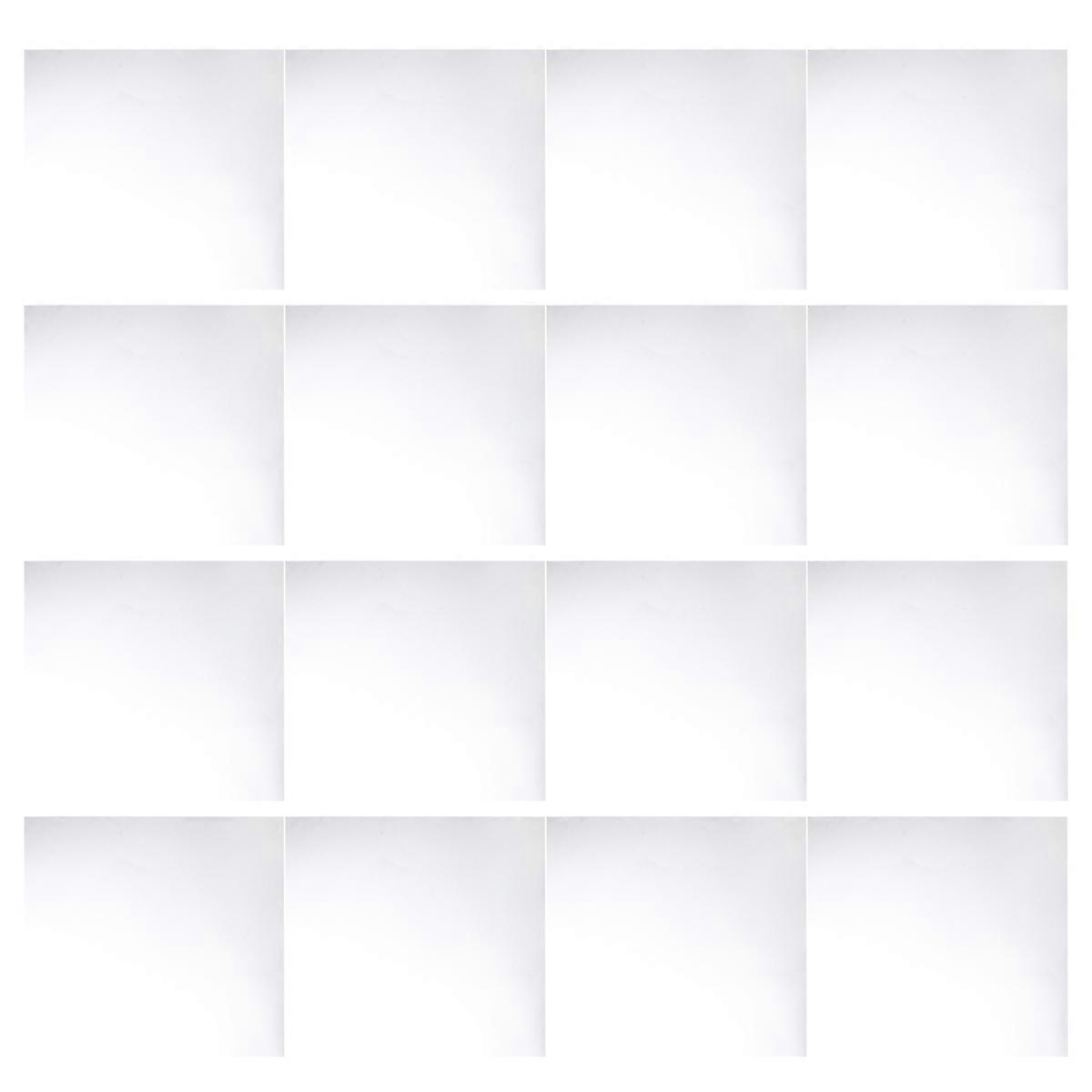 DIY Mirror Surface Stickers for Decoration 32Pcs Square Blue