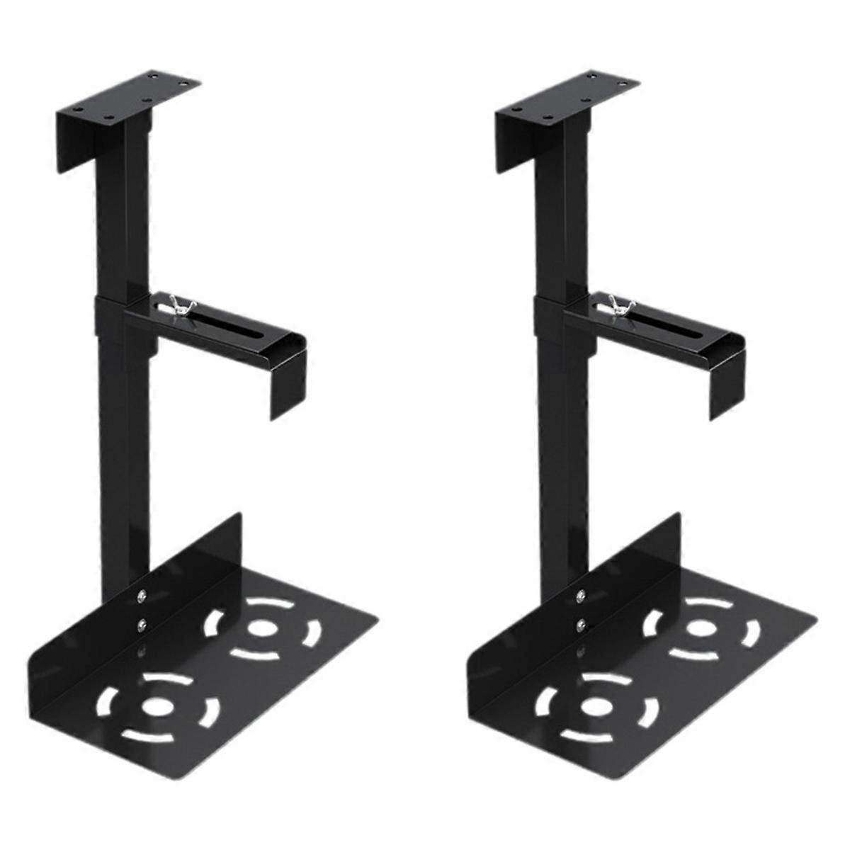 Universal PC Case Holder Adjustable Host Box Stand Black