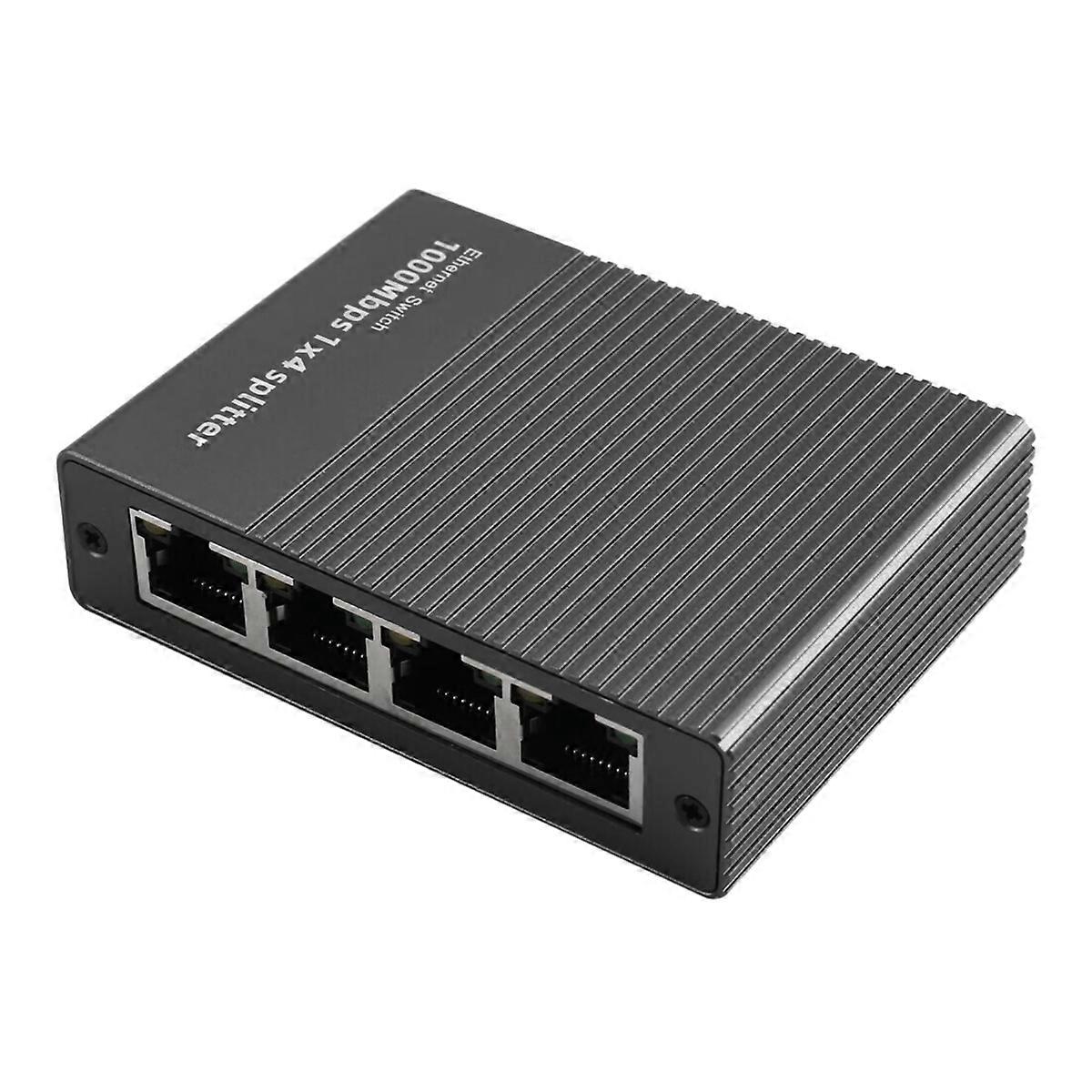 1000Mbps Ethernet Splitter 1 to 4 Gigabit RJ45 LAN Internet Splitter