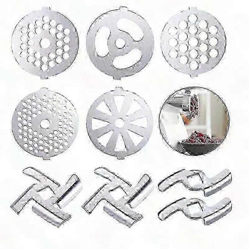 #5 מטחנת בשר נירוסטה מסוק סכין צלב צלחת מחוררת 5 מ"מ / 7 מ"מ סט