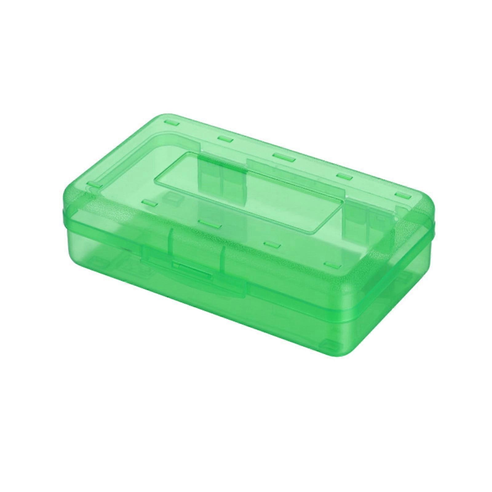 Plastic Pencil Box Large Capacity Pencil Boxes Clear Boxes With Snap-tight Lid Stackable Design And Stylish Office Supplies Storage Organizer Box