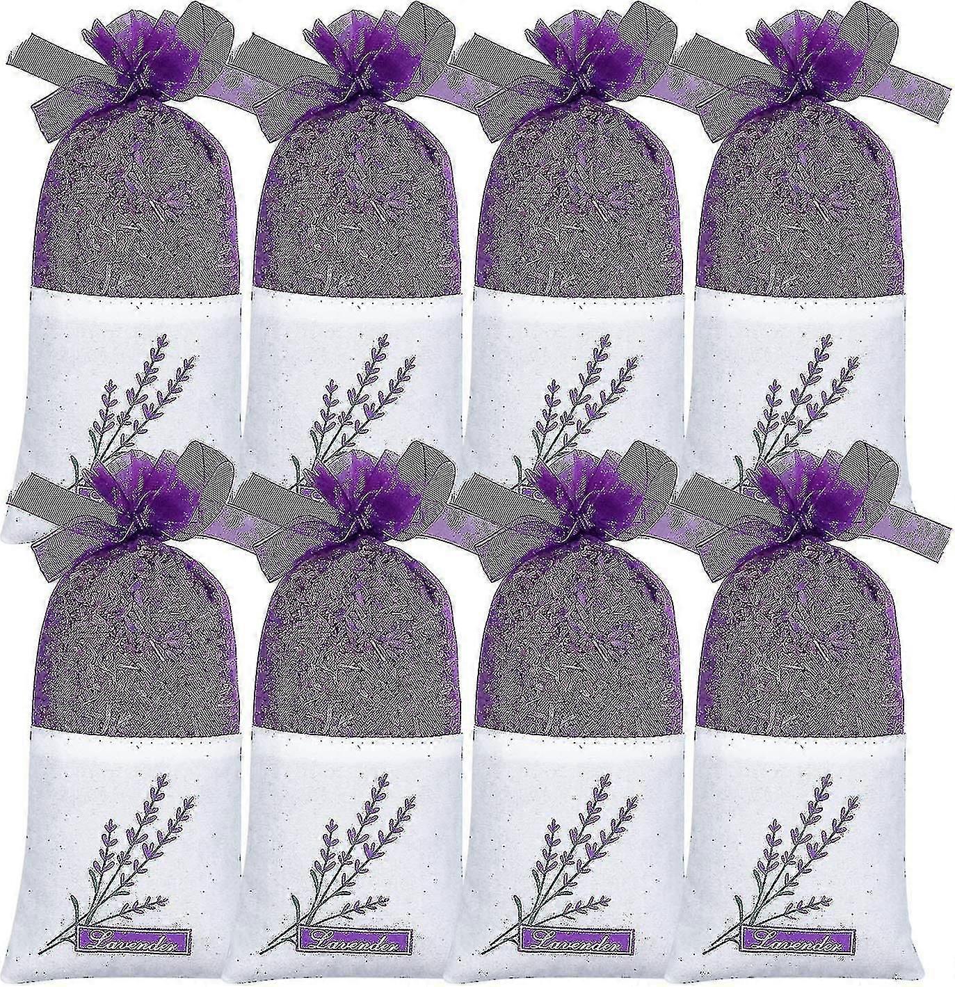 ラベンダーサシェ、乾燥ラベンダーサシェ8パッククローゼット、引き出しと互換性があります