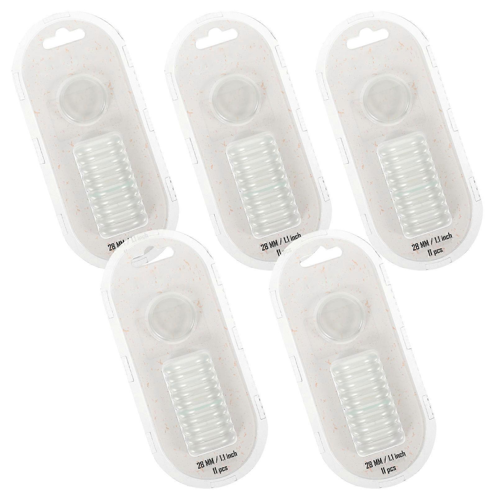 Binder Buckles Binding Discs for Notebooks 55Pcs Transparent Plastic ABS