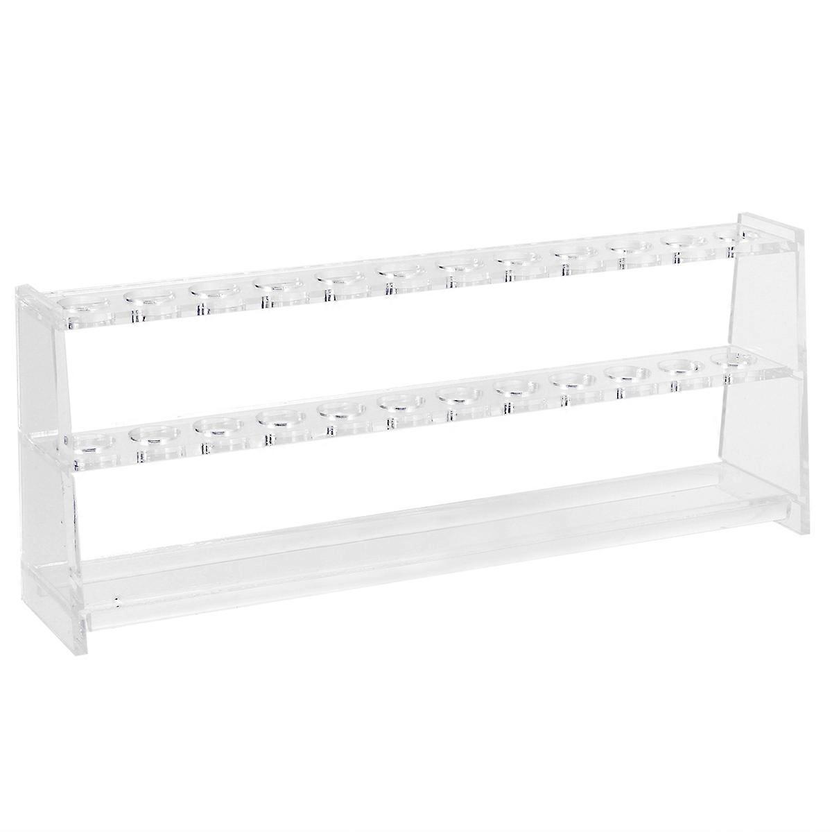 Functional Test Tube Rack Holder For Clinic Use With Ergonomic Style In 27.5X11cm Size Made For Organizing 1 Set