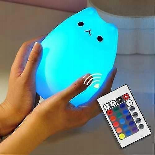 Silicone Led 7 Color Night Light Infant