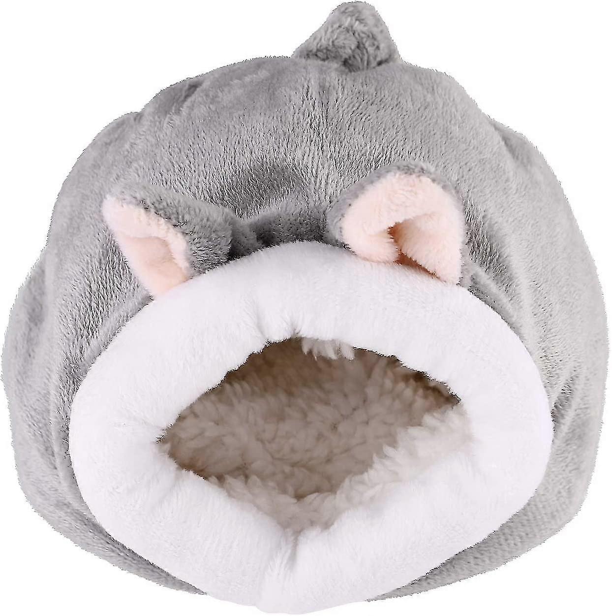 バラクーハリネズミ抱きしめる袋-ラットハムスターハウスベッド冬の暖かいフリースリトルペットチンチラベッドハウスケージネストハムスターアクセサリー