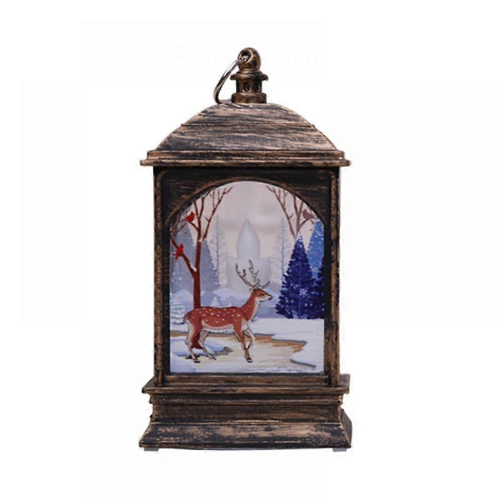 Christmas Lanterns, Decorative Home Decoration Lantern,Lighted Snow Globe Lantern Waterproof Flashing Fairy Lights - for Christmas Tree