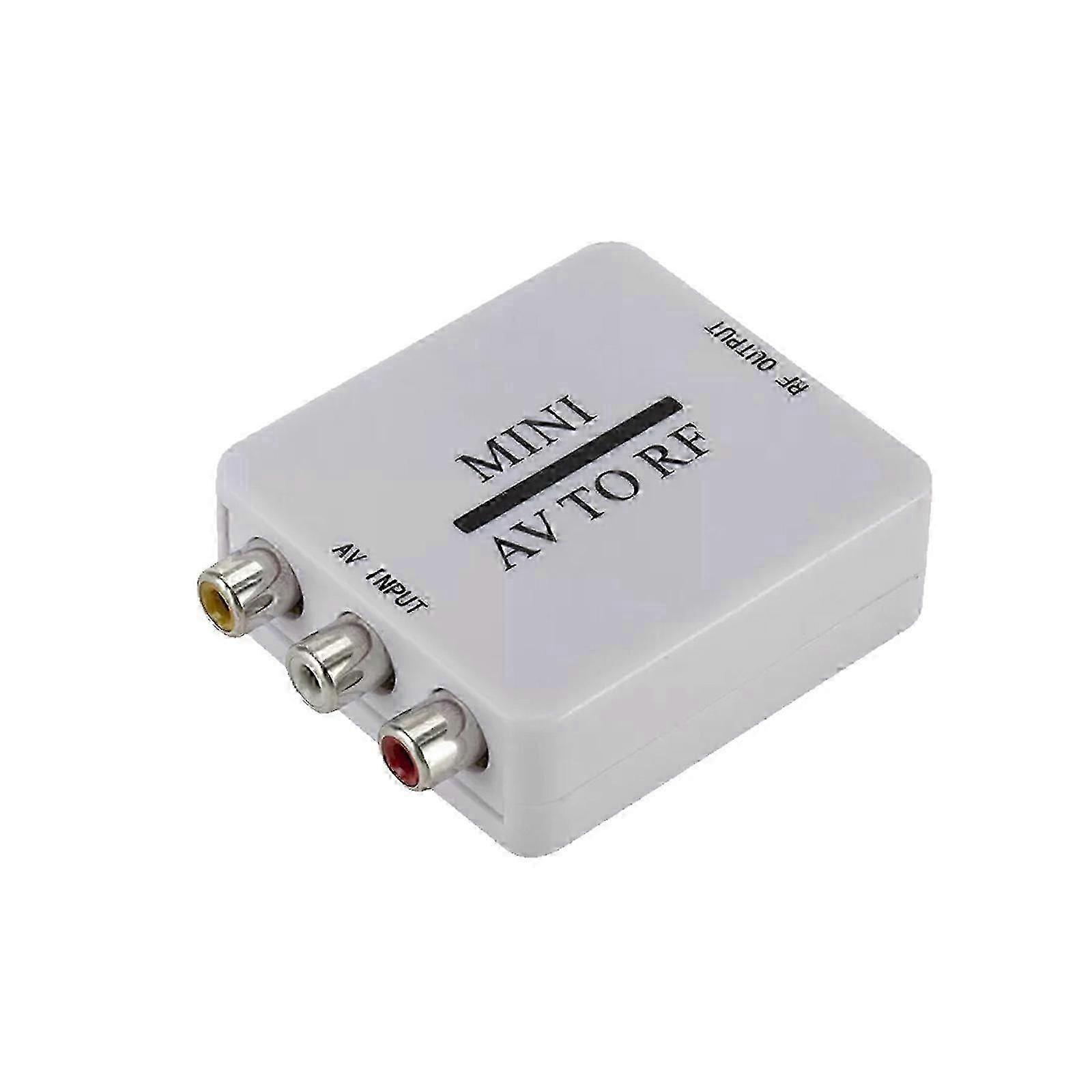 RF Modulator - RCA / Composite A/V -to- RF / Coax / Coaxial - RCA Converter Kit  A-F