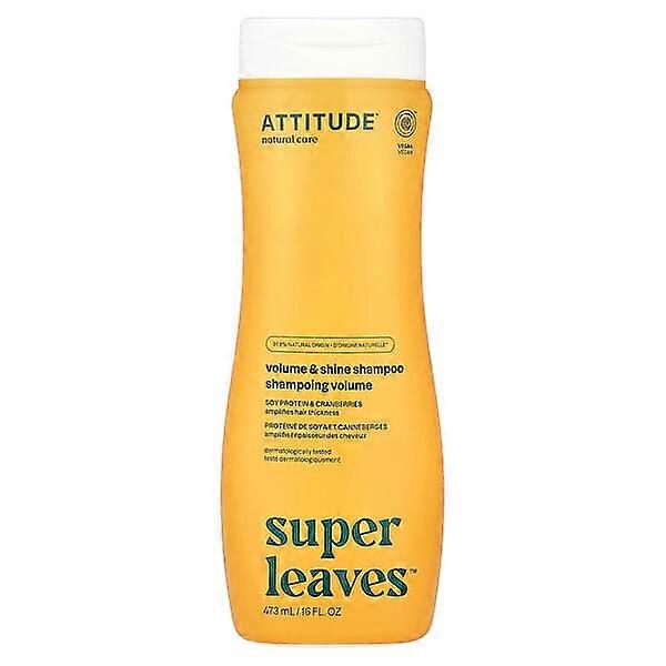 ATTITUDE, Super LeavesÃÂ¢ÃÂÃÂ¢, Volume & Shine Shampoo, Soy Protein & Cranberries, 16 fl oz (473 ml)