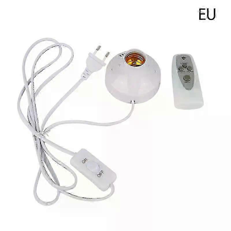 Universal Wireless Remote Control Lamp Holder with Timer for LED/CFL Bulbs E26/E27