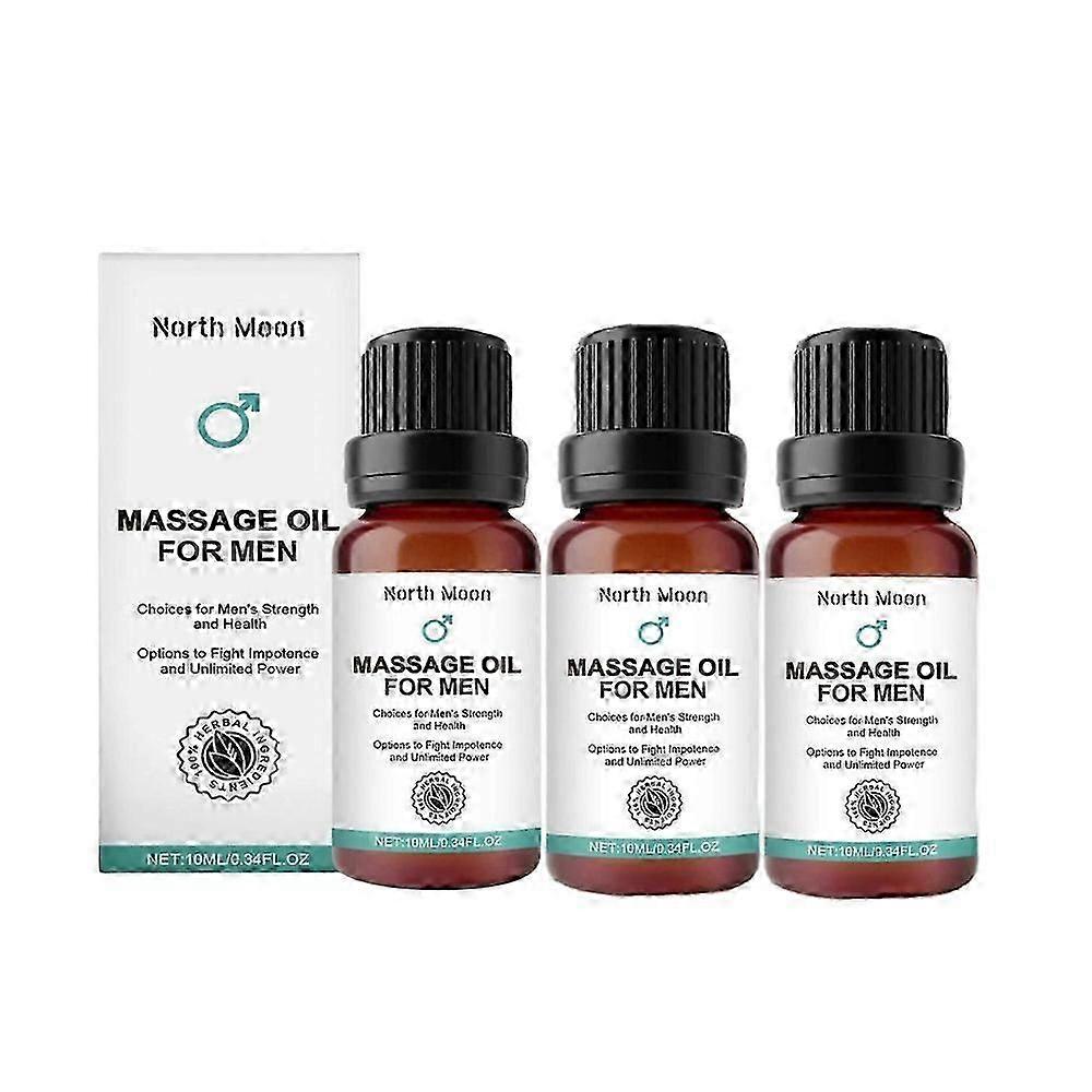 Huile de massage 1-3X pour hommes, huile de massage hydratante et tonifiante pour le corps