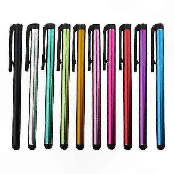 Metallic Stylus Touch Pens, 10-Pack Multi-Color Fine Point for Tablets and Smartphones