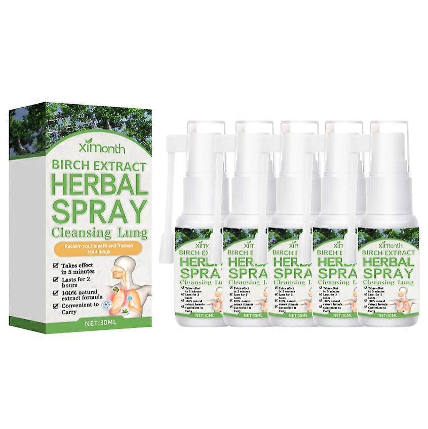 1-5x Herbal Lung Clearing And Repairing Spray	