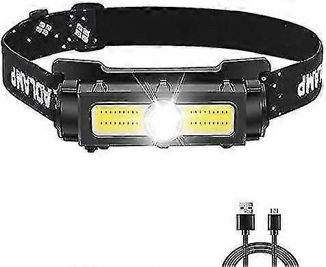 Powerful 1000 Lumens Headlamp, Rechargeable Led Headlamp With Red White Light And Detachable Magnet 7 Modes Head Torch [energy Class A+++]