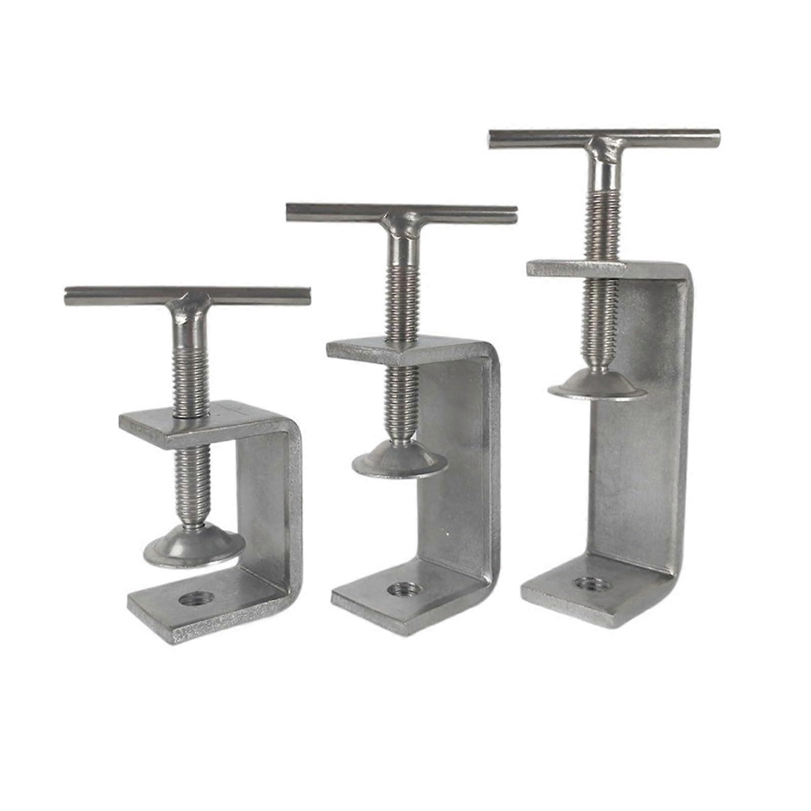 CClamp Desktop Adjustable Clamp For Welders Stainless Steel 1 Piece Desk Fixed Holder Clip A1