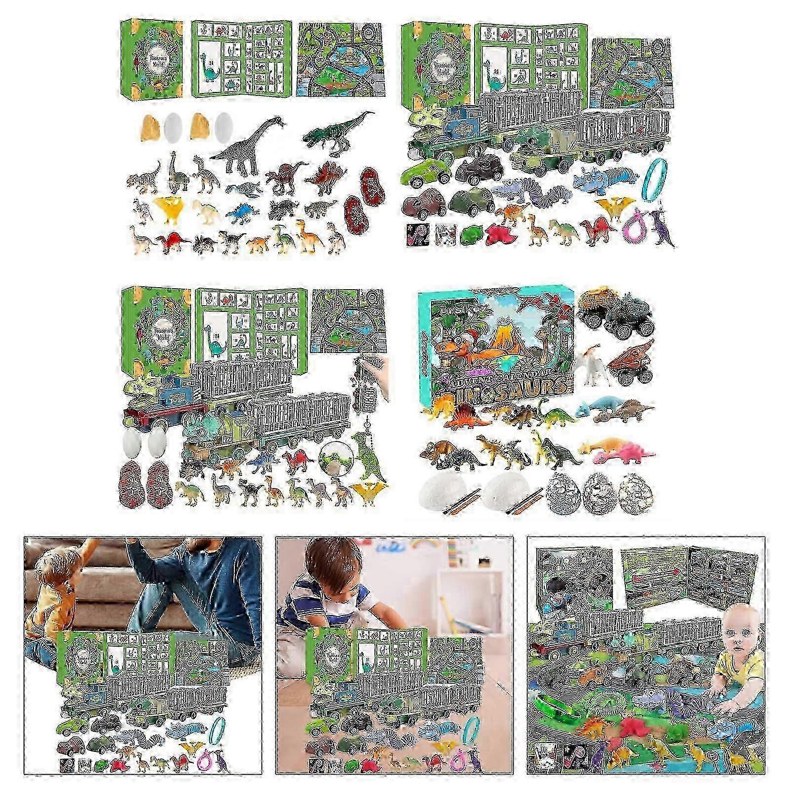 2025 Latest Model 2025 kids advent calendar with dinosaur countdown, 24 days