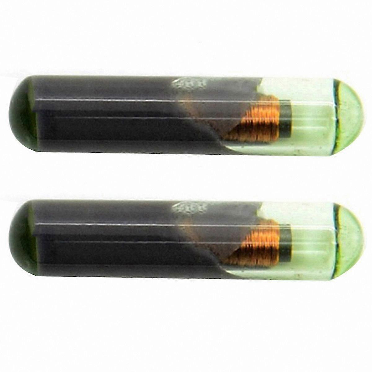 2 Pieces ID48 Transponder Chip Crypto Unlocked Glass Key for Car Seat Remote