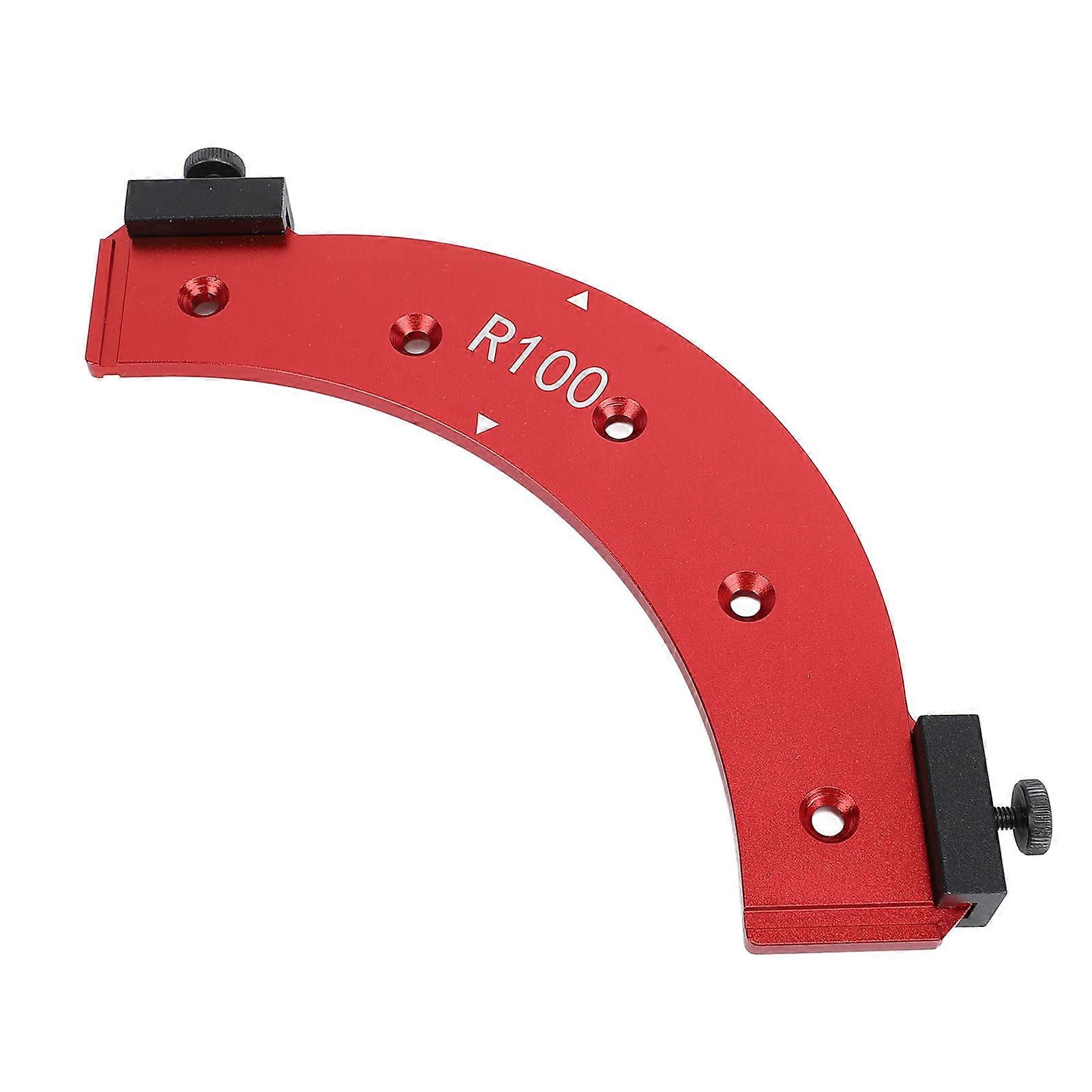 R100 Rounded Arc Chamfer Template Inner and Outer Corner Chamfer Jig for Cabinet Trimming Woodworking Projects 