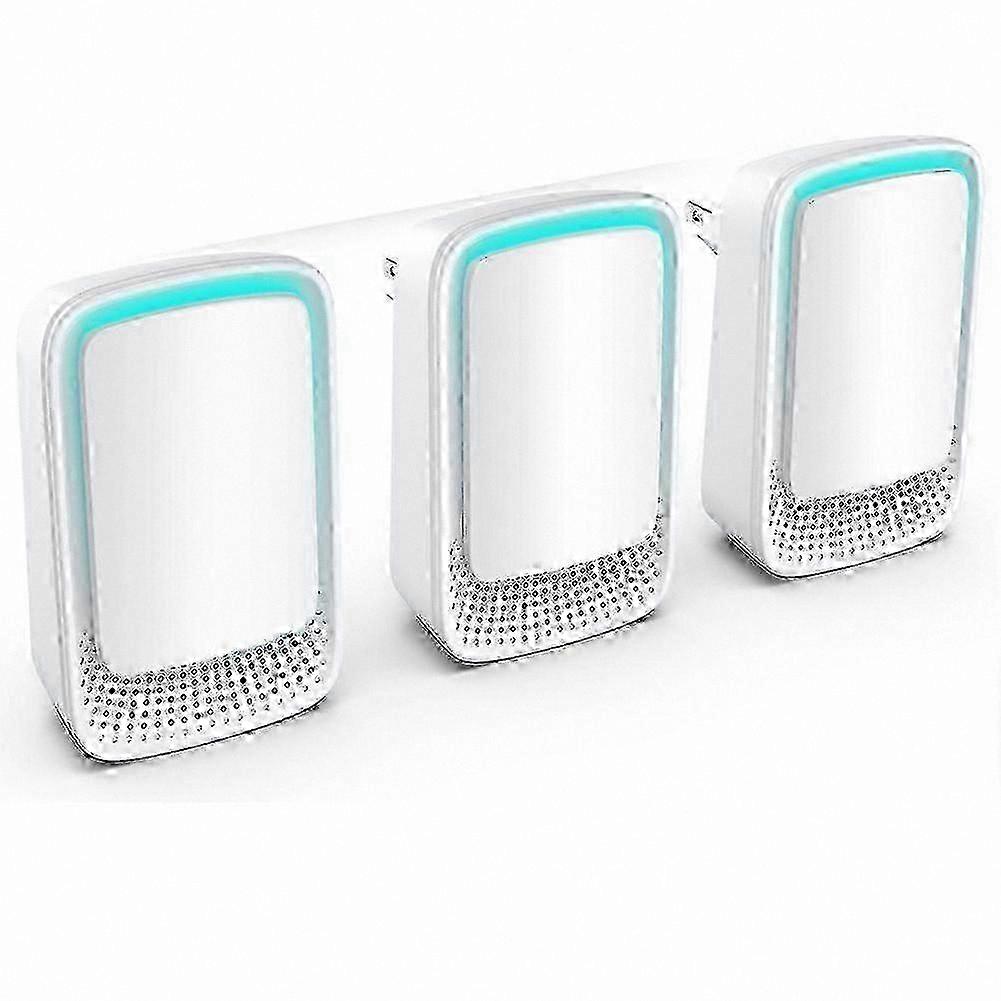 3-Pack Negative Ion Air Purifiers with EU Plug for Home Use
