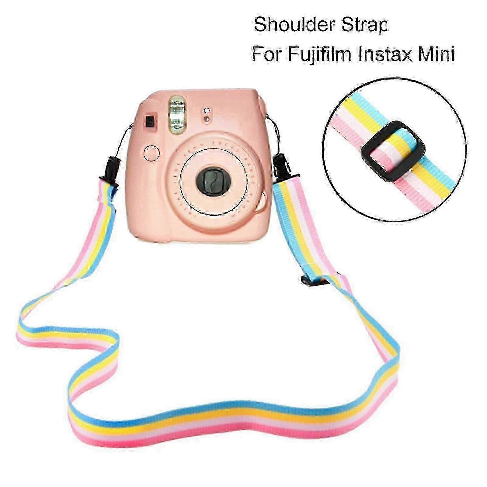 Adjustable Anti-drop Shoulder Strap for Farfi Instant Film Camera - Portable Rainbow Carry Strap for Mini11/8/9/25/90/7c miao4