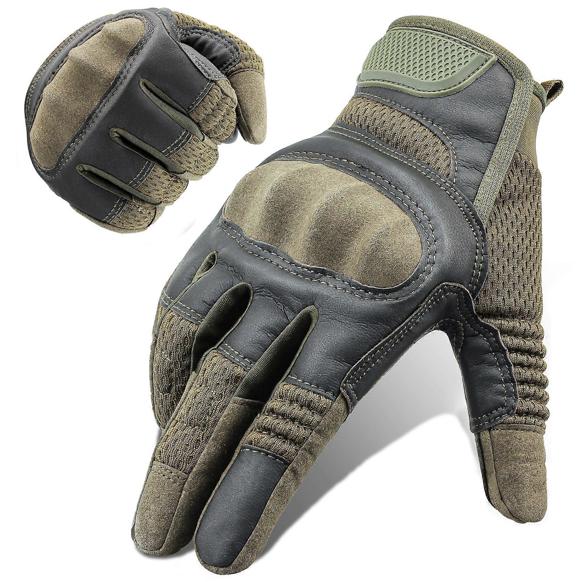 Touchscreen Pu Leather Motorcycle Full Finger Gloves