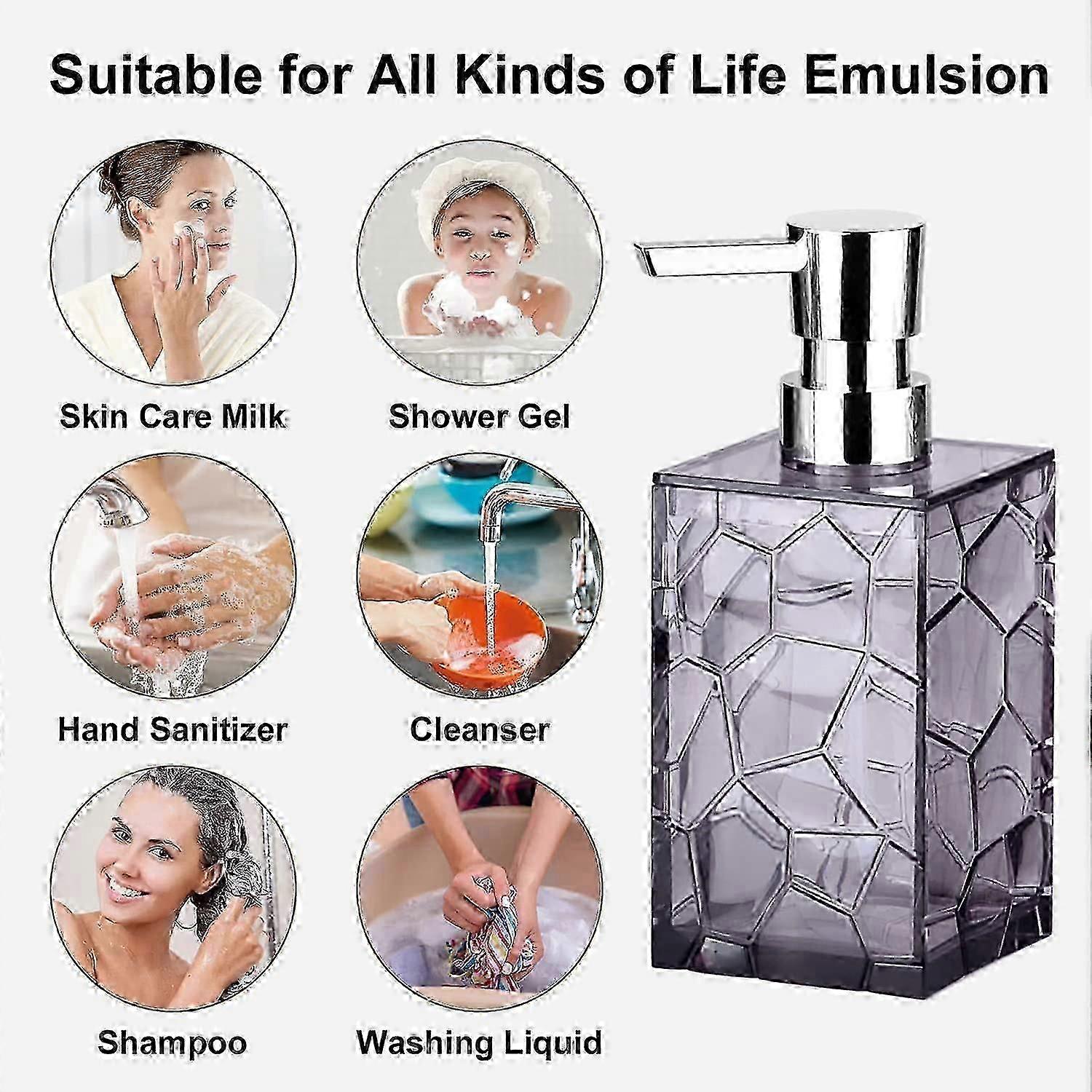 Acrylic Bathroom Accessory LotionBathroom Decor (Purple)