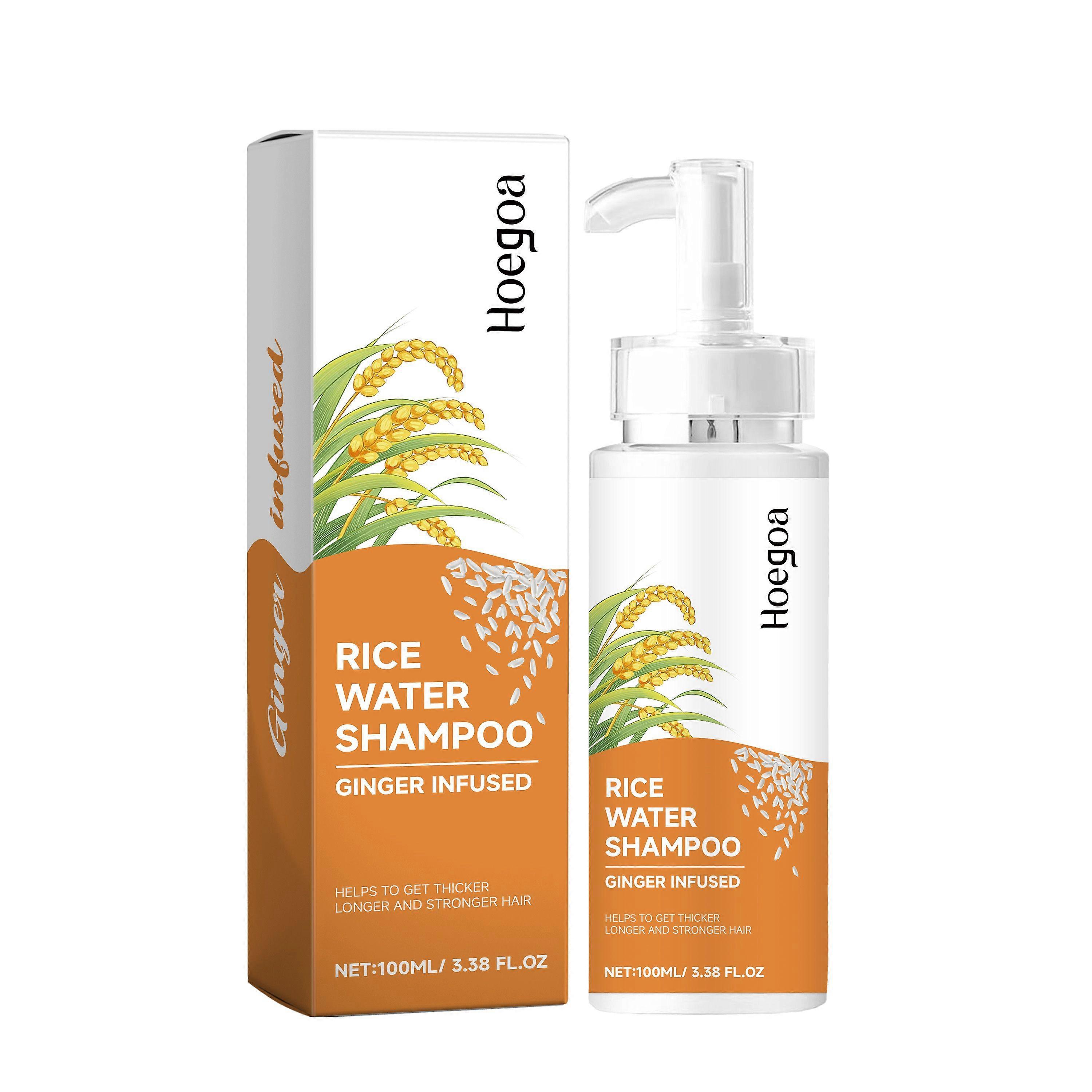 Hoegoa Rice Shampoo Rice Essence Shampoo Repair Scalp Nourishing And Hydrating Cleansing Nourishing Soft