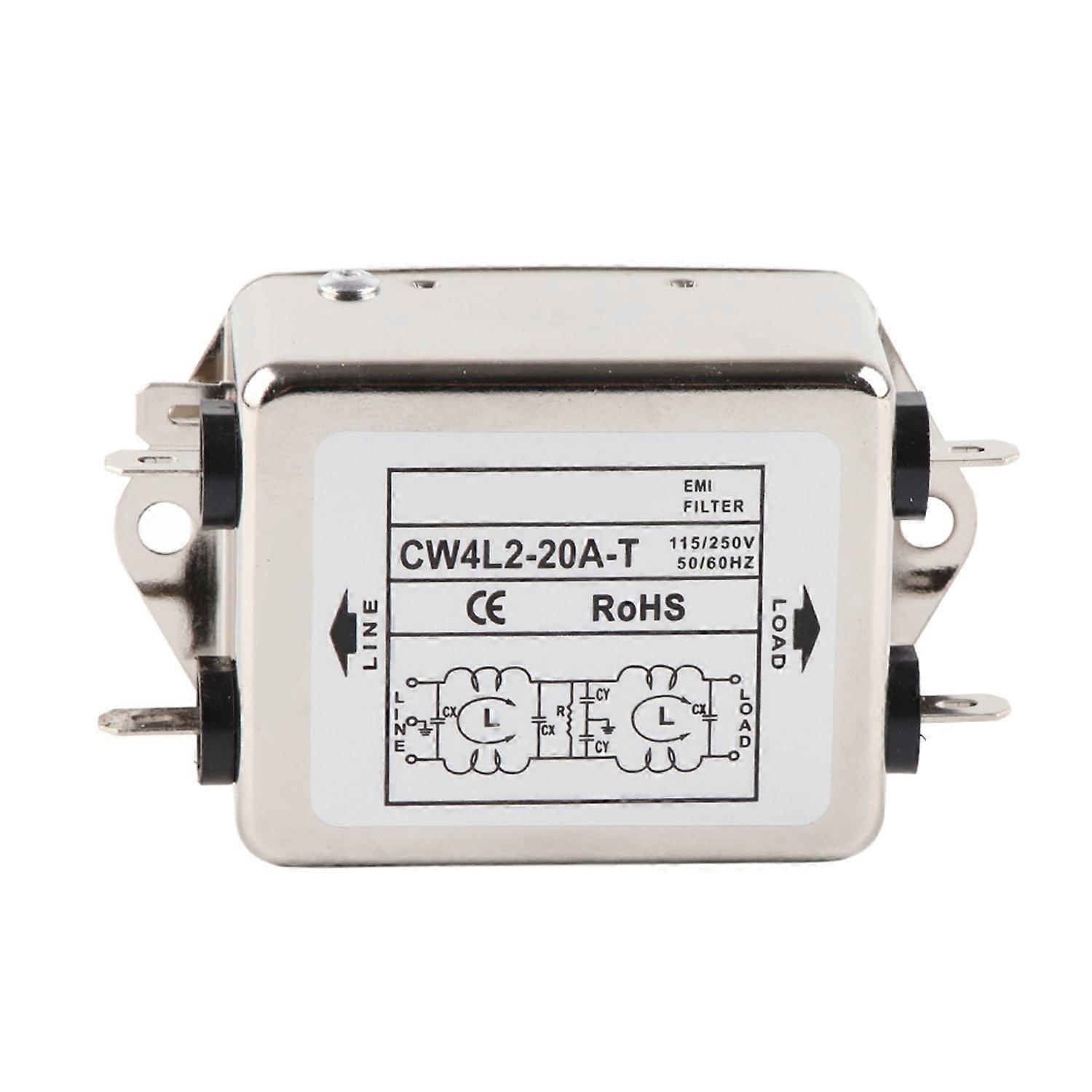 115V/250V 20A 50/60Hz CW4L2‑20A T Power Line EMI Filter Terminal