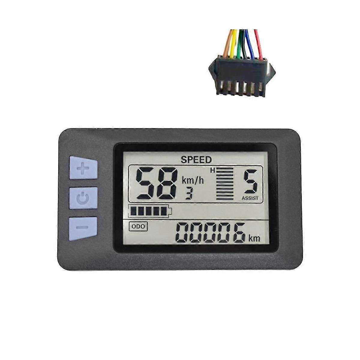 P3h Lcd Display Meter Dashboard 24v-60v Electric Bike Meter Display Panel For Electric Scooter(sm P
