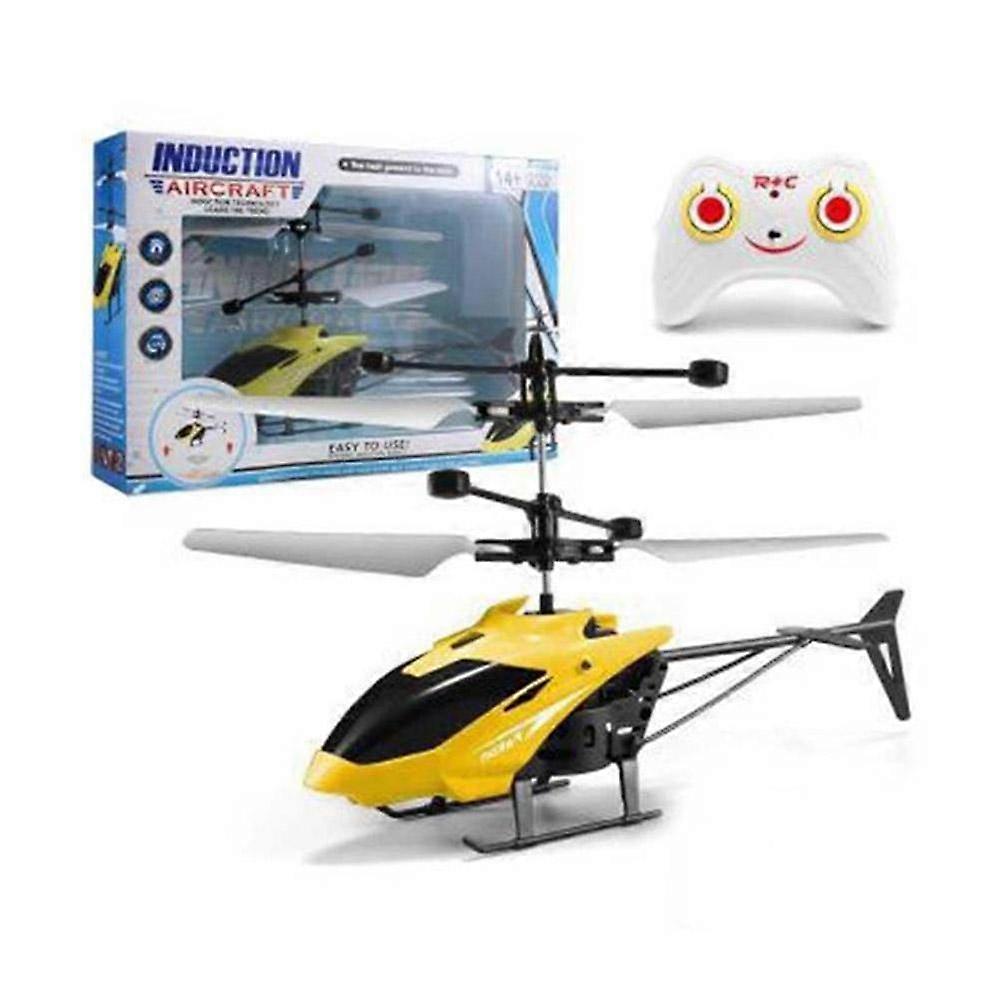 Induction Helicopter with Remote Control Easy Fly for Beginners Auto Hover Crash Resistant LED Light Indoor Flying Toy