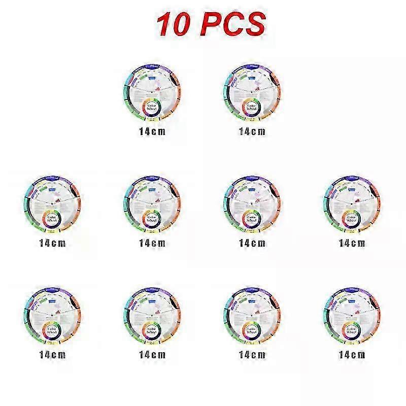 Pocket Color Wheel, Artist Pigment Paint Color Mixing Guide Palette Wheel Matching Chart Board Mix Color Selection Tool