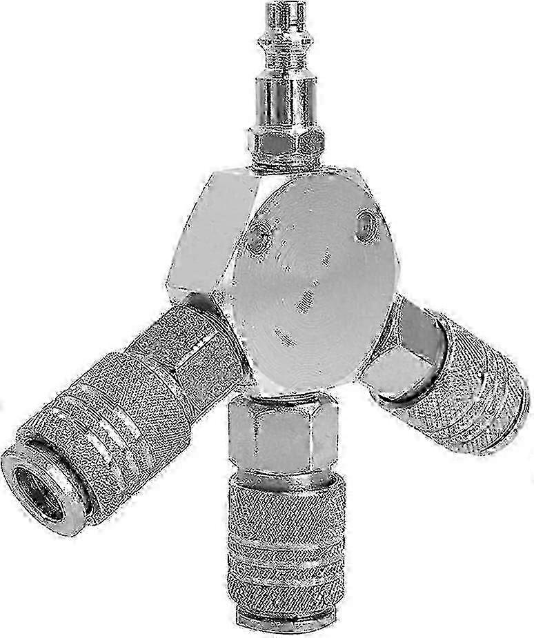 3-Way Air Hose Distributor Quick Coupling Adapter for Compressed Air SZRH
