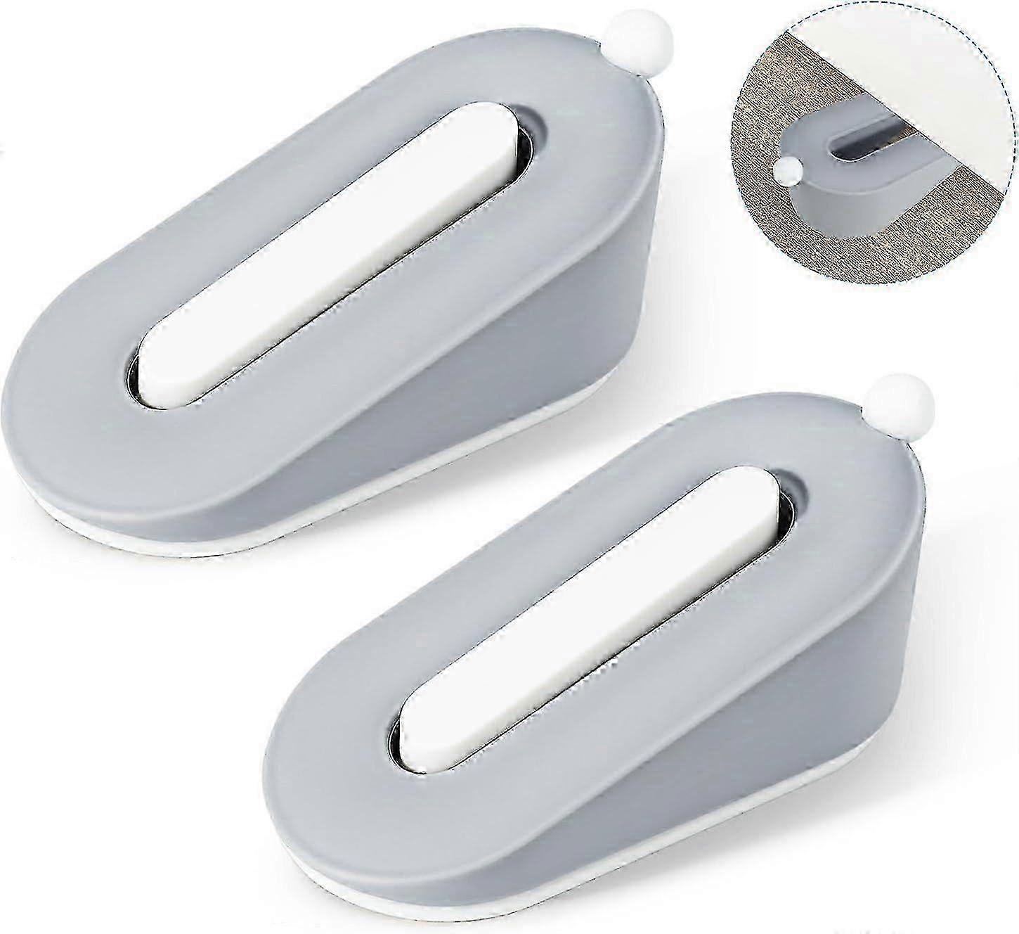 2 قطعة سدادات الباب لأسفل الباب ، توقف الباب المطاطي ، سدادة الباب اللطيف ، سدادة الباب المطاطي إسفين مع حامل ، إسفين الباب للمكتب المنزلي