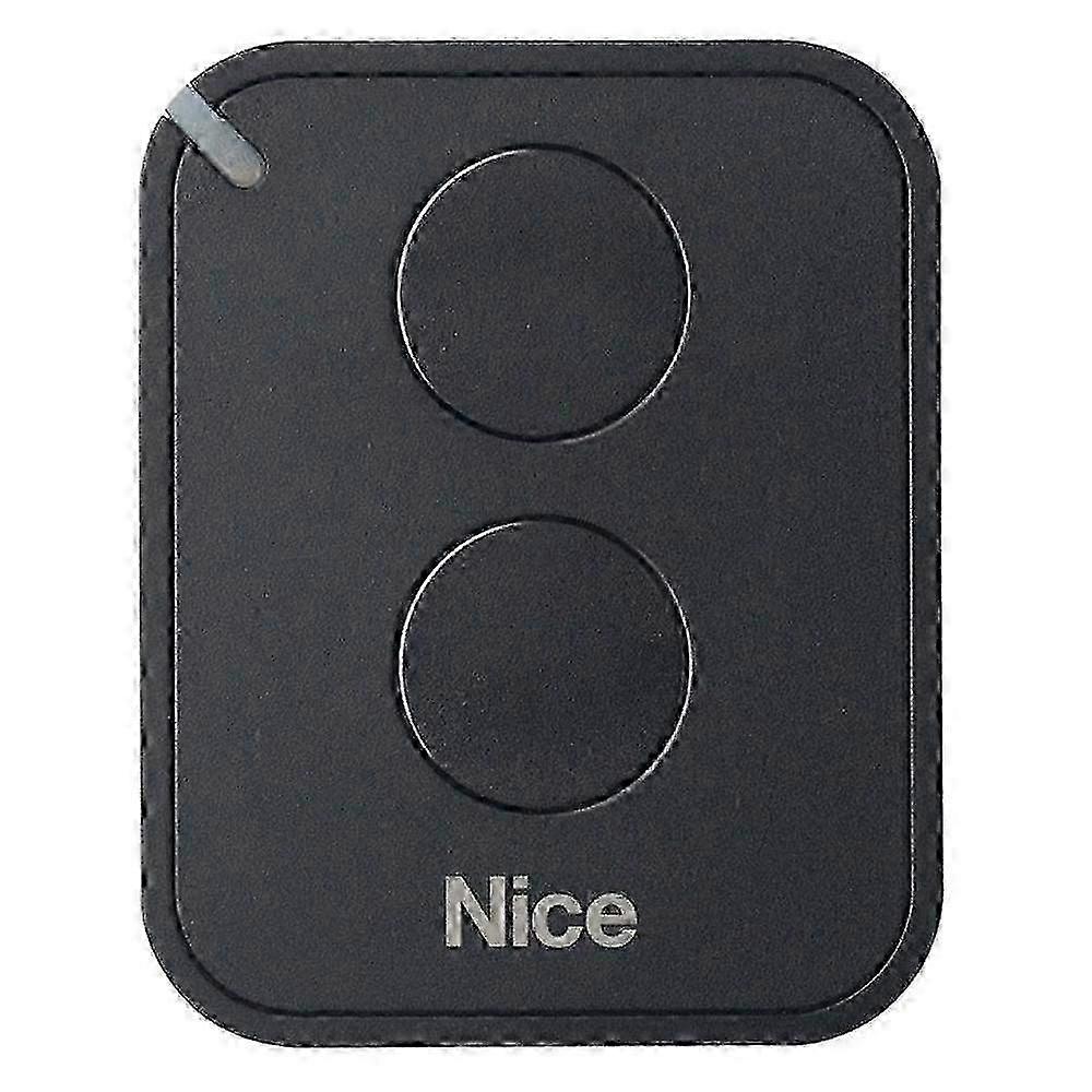 NICE FLO2RE Remote Control for Automating Gates & Garage Doors, ON2E/A 2-Button Transmitter Compatible with NICE RB400 and RB1000 Models, Black