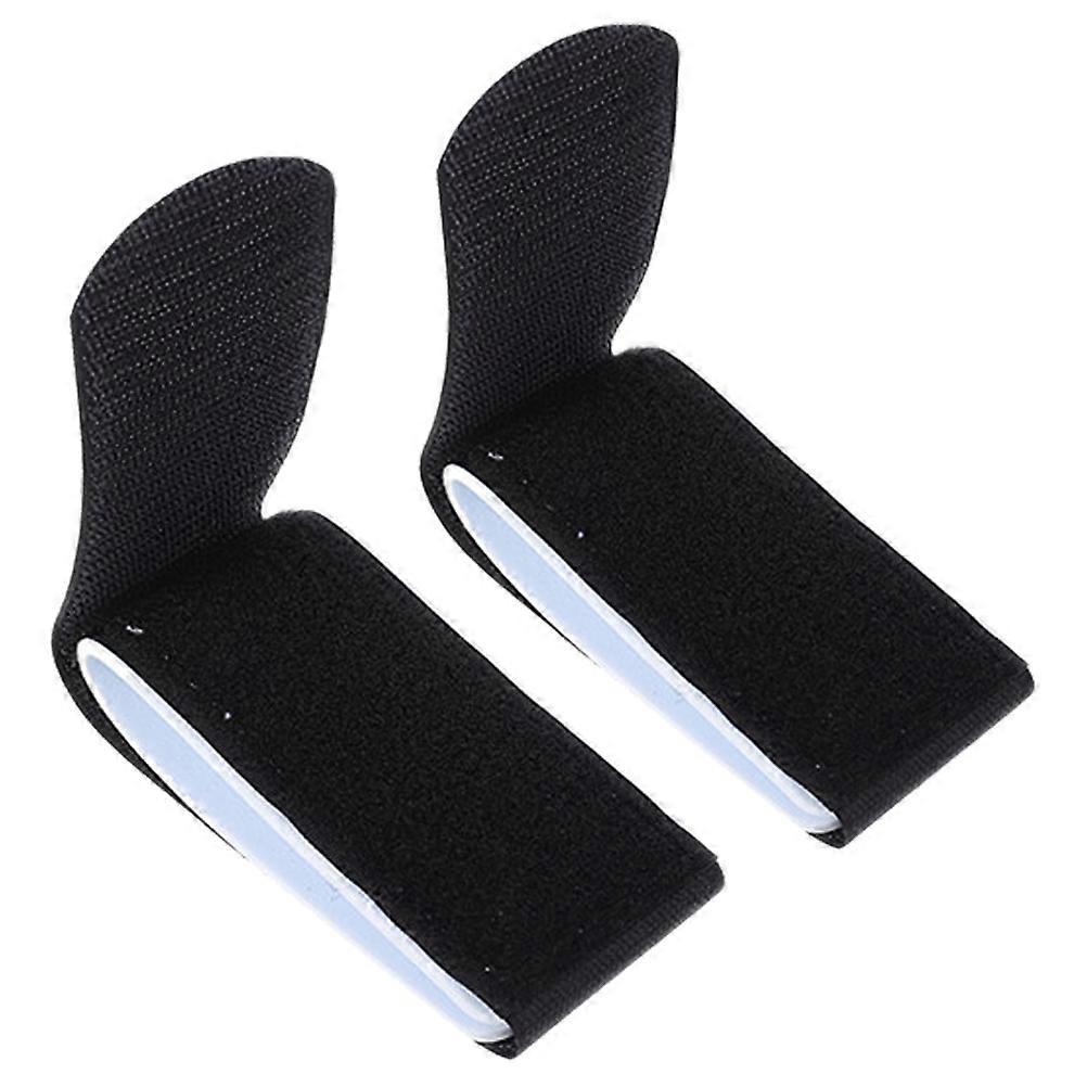 Skiing Tool 2Set Ski Fixing Straps Black Snowboarding Outdoor Skiing Binding Accessories With Design To Fix Snowboard