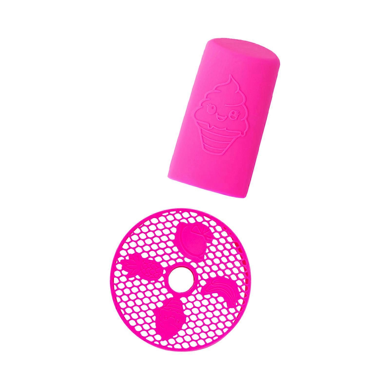 Anti Vibration Pad Silicone Handle Suitable for Ice Maker Machines Improves Stability and Minimizes Operational Sound  Red